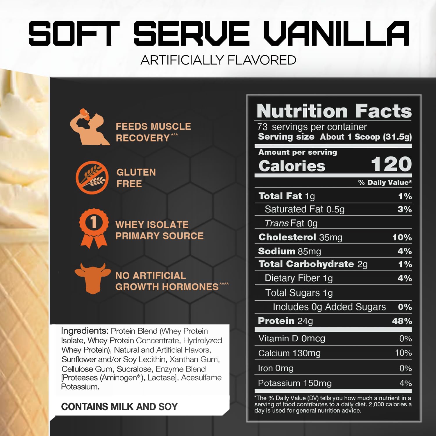 RIVALWhey Soft Serve Vanilla