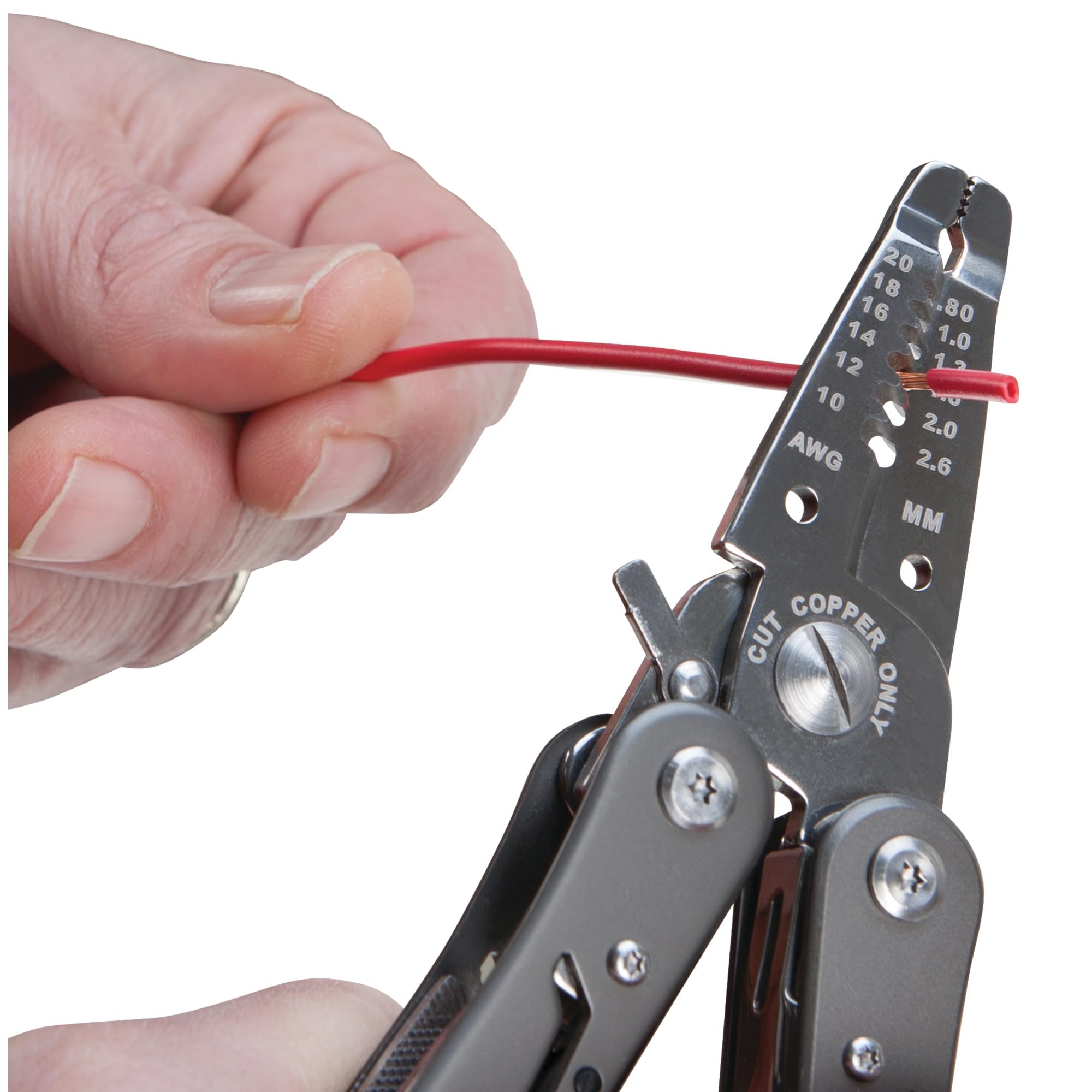 Performance Tool W86506 13-in-1 Electrician Multi-Tool (Wire Strippers, Long Nose Pilers, Wire Cutters and more) Strip & Cut 10 to 18 AWG Solid Wire