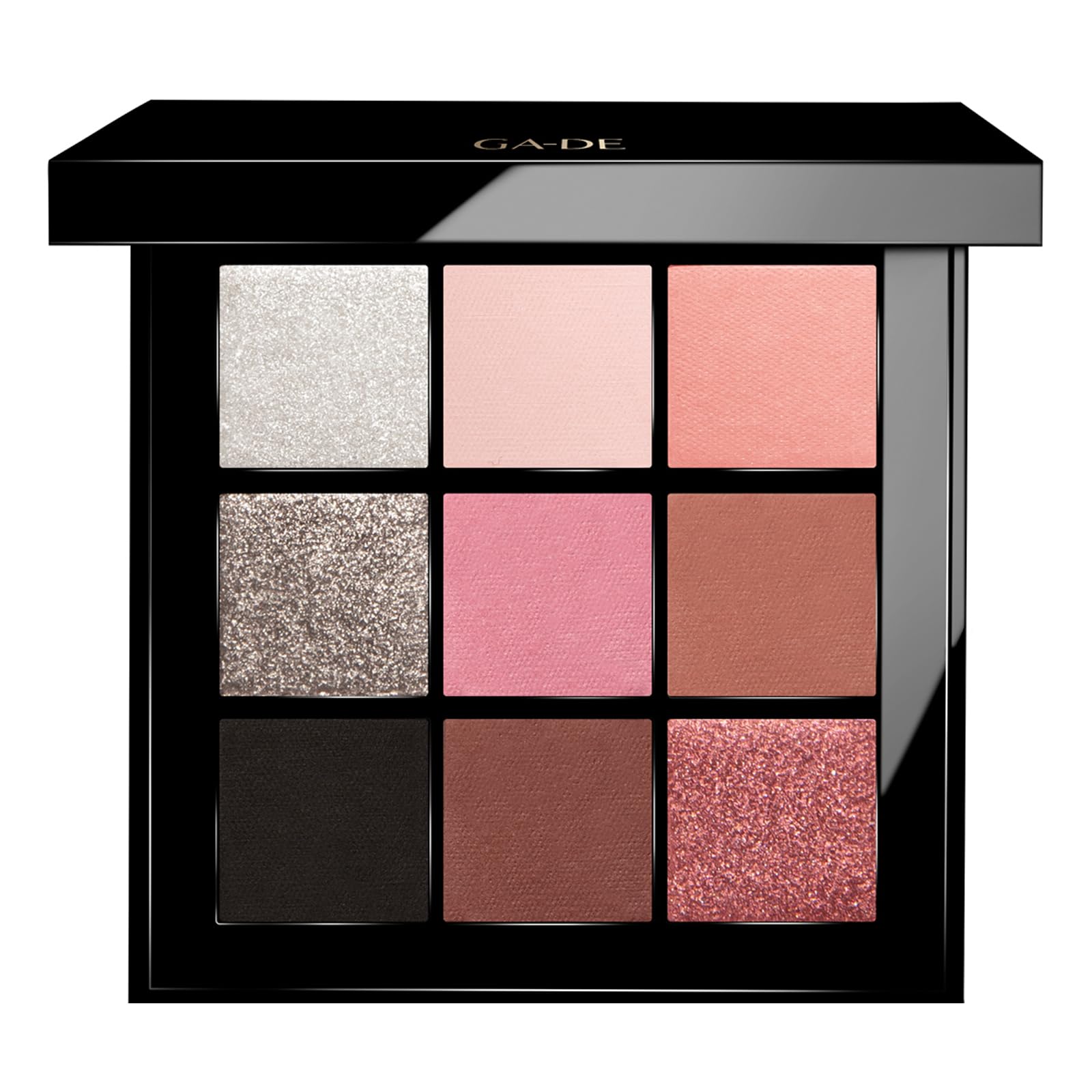 GA-DE Velveteen Eyeshadow Palette, 55 - Eyeshadow Collection with Light to Deep Shades - for Matte, Metallic, Silky and Shimmery Finishes - 0.286 oz