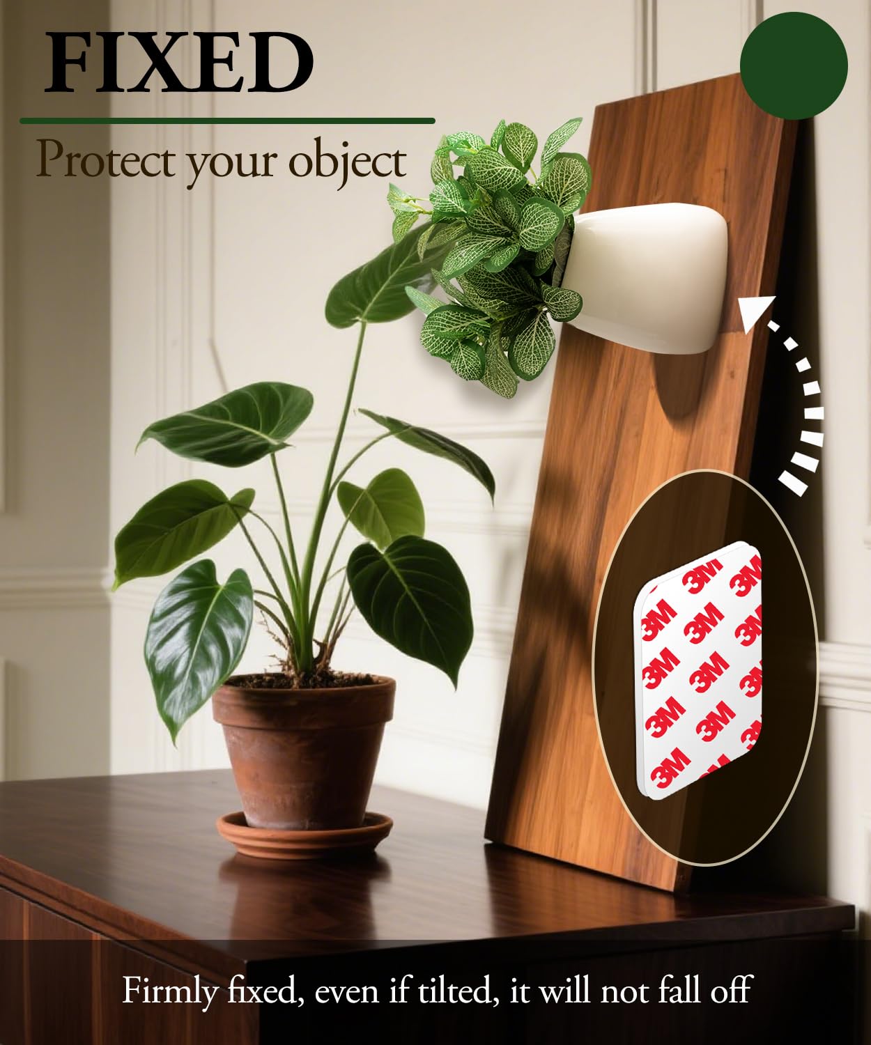 PHIXBEAR 60 Pcs Double Sided Tape Heavy Duty, Made of 3M, High-Adhesive Pads - White 1.57"x1.97" Automotive Adhesive Pads, Heat-Resistant, Waterproof, Outdoor & Indoor Decoration