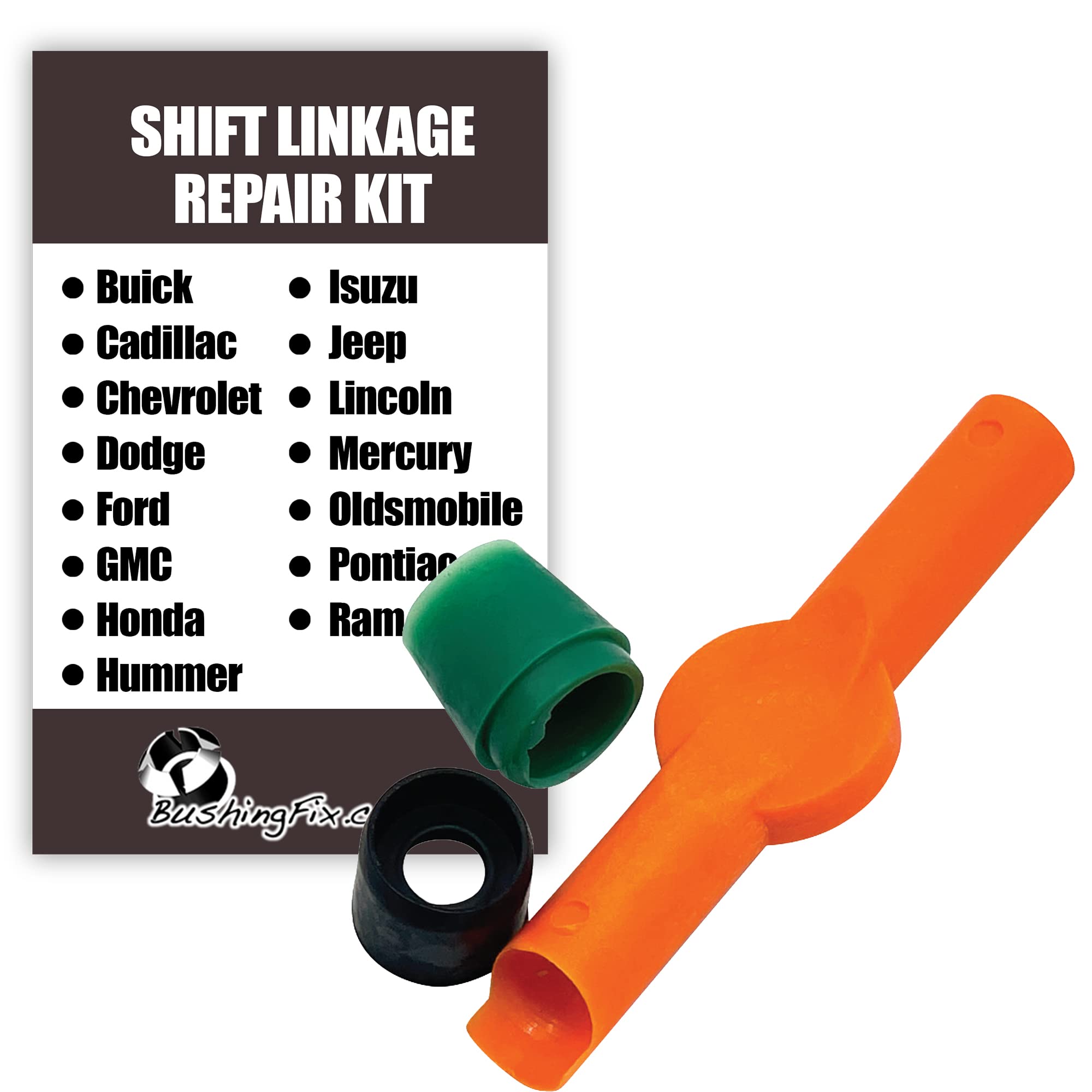 BushingFix Si2Kit - Automatic Transmission Shift Cable Bushing Repair Kit, Replacement Shifter Cable Bushing, Quality Transmission Repair Kit, Compatible with Chevrolet, Ford, Jeep, and Other Brands