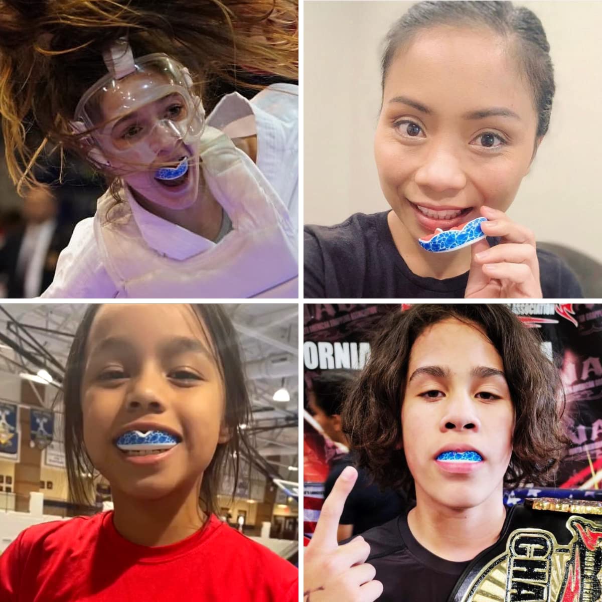 Oral Mart Sports Youth Mouth Guard for Kids (Be Water)