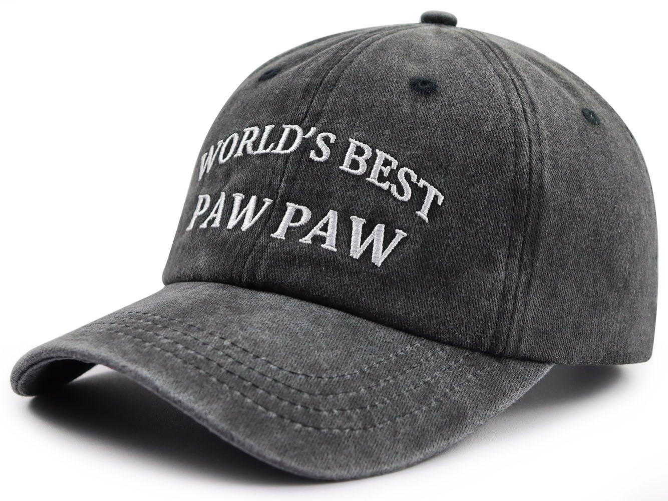 Paw Paw Gifts for Grandpa Dad Men, World's Best Grandpa Hat, Funny Papaw Baseball Cap, Fathers Day Retirement Birthday Gifts for Grandfather Pop Pop Black