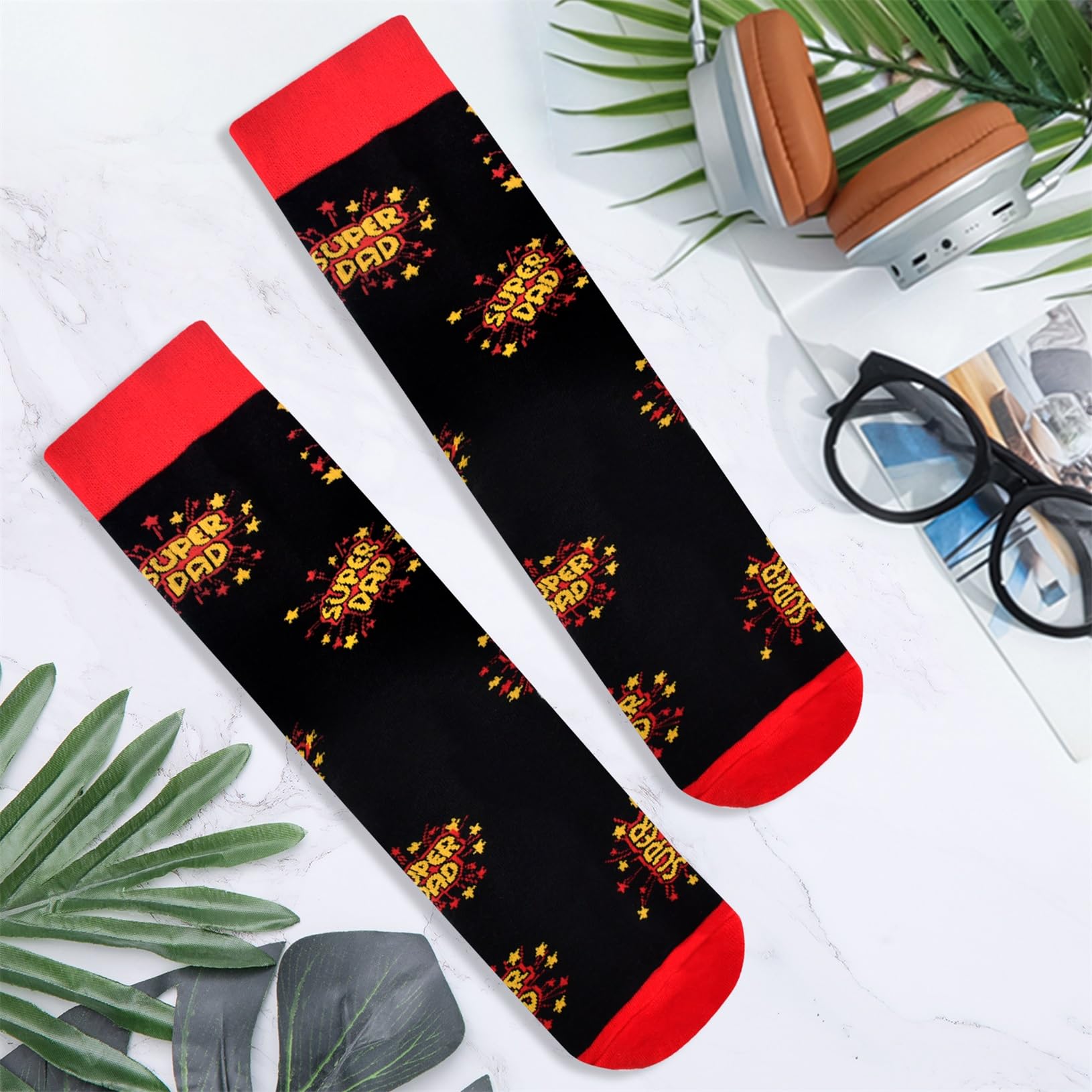 Lapogy Fathers Day Dad Gifts from Daughter Son Kids Wife, Birthday Gifts for Dad Papa Husband, Father's Day Gifts Ideas, Funny Socks Gifts, Novelty Dad Gifts