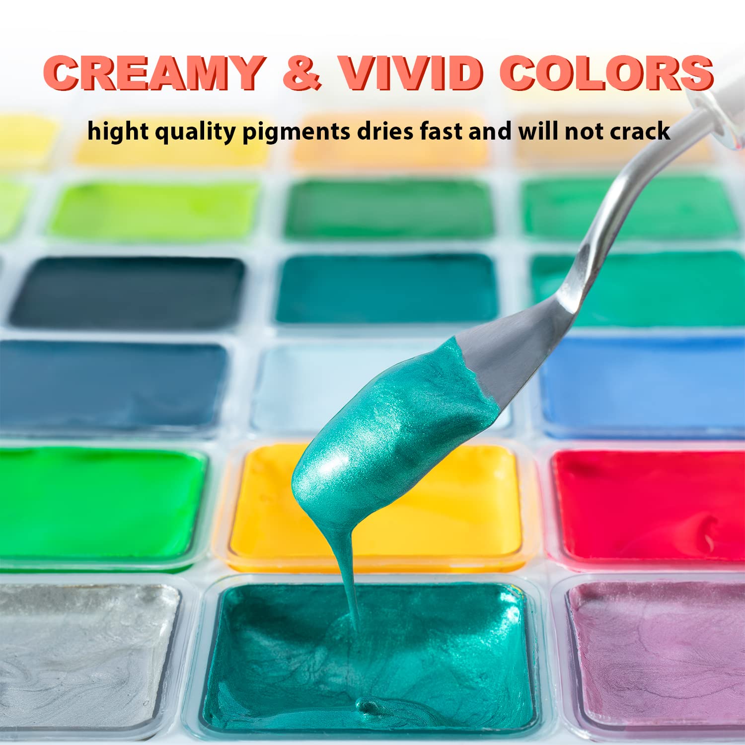 HIMI Gouache Paint Set, 56 Colors x 30g Unique Jelly Cup Design in a Carrying Case Perfect for Artists, Gouache Opaque Art Supplies for Professionals, and More