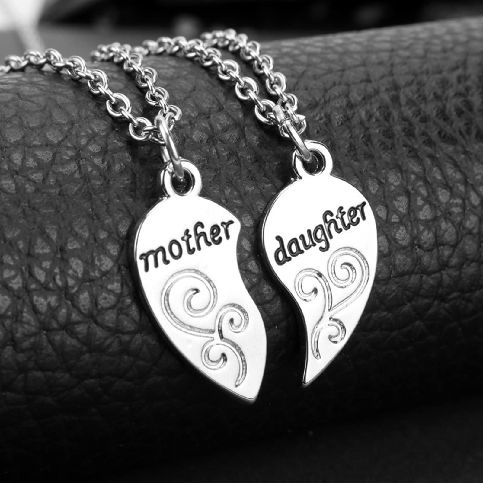 Zittop Mother Necklace Heart Matching Necklace Jewelry