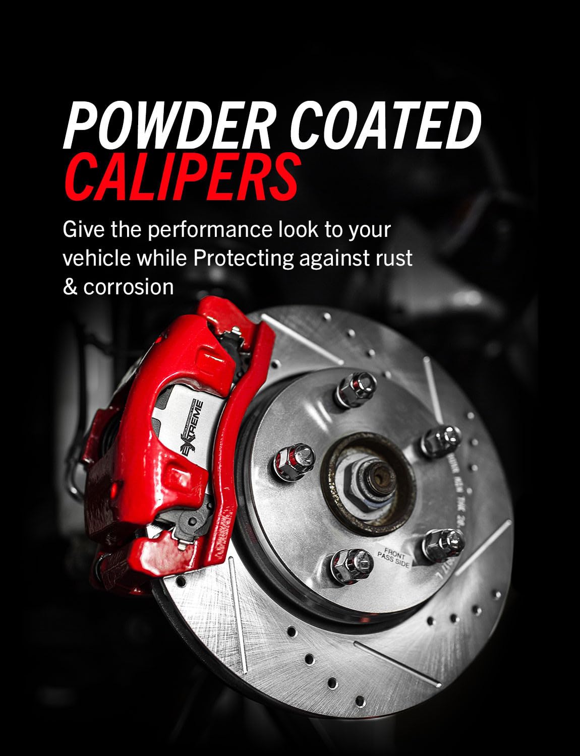Power Stop Brake Kit For 2007-2014 Jeep Wrangler Front Z36 Truck & Tow, Carbon Fiber Ceramic Brake Pads and Drilled and Slotted Brake Rotors with Calipers Replacement, KC3097-36