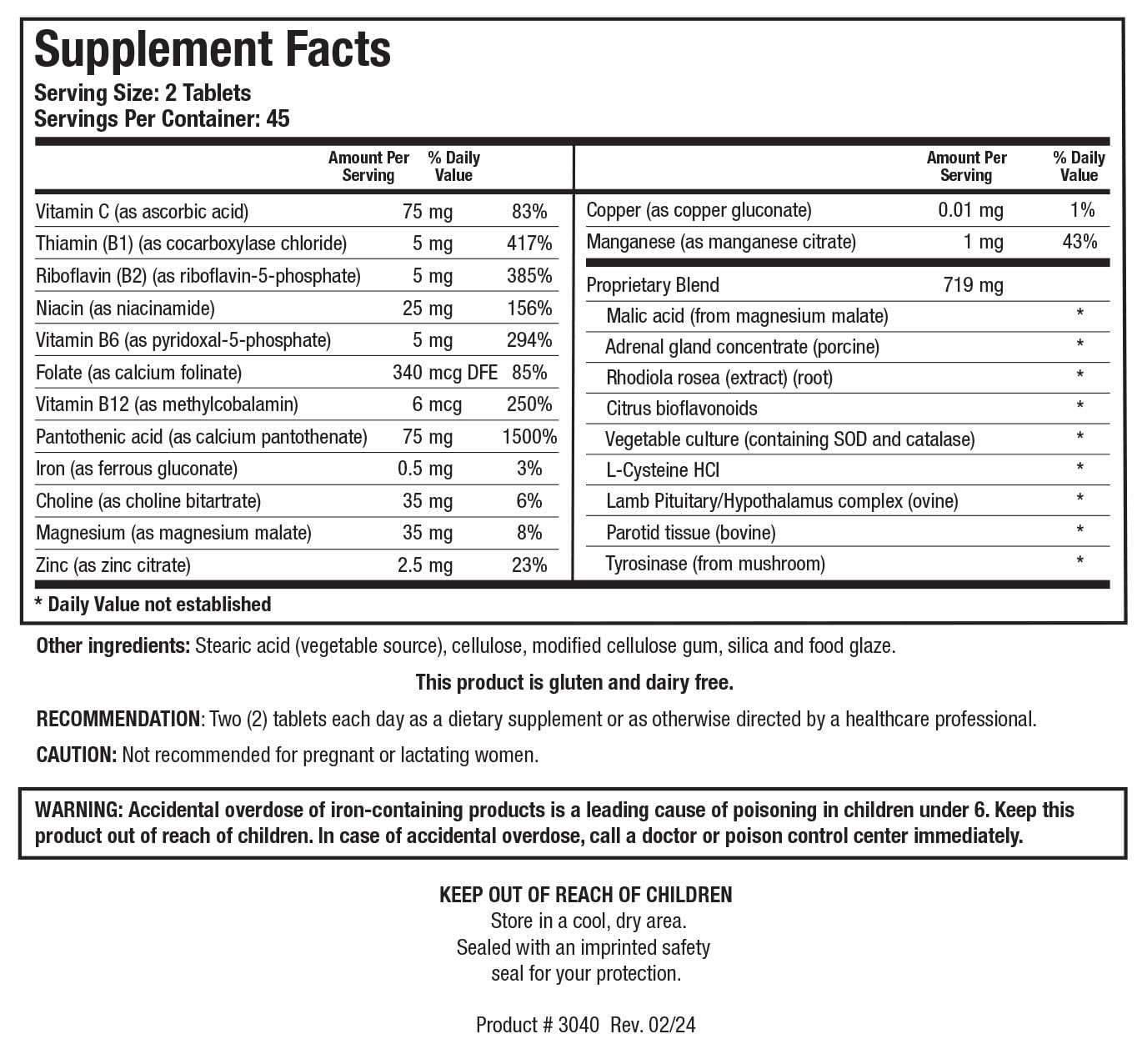 Biotics Research ADB5-Plus Support Healthy Adrenal Gland Function, Support Cortisol Levels, Positive Response to Stress, Healthy Energy Levels 90 Tablets