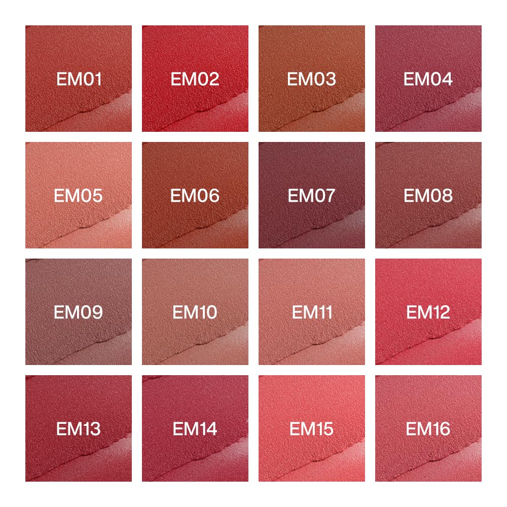 INTO YOU Matte Lipstick for Women, Matte Red Lipstick Long Lasting, Multi-Purpose for Lips and Cheek, Non-Stick Cup Not Fade Lip Stain Makeup Cosmetics Official Directly (EM18)