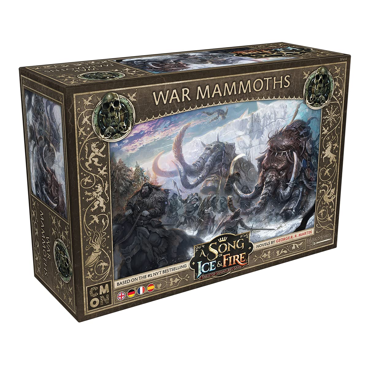 CMON A Song of Ice and Fire Tabletop Miniatures War Mammoths Unit Box (Multilingual Edition) - Strategy Game for Adults, Ages 14+, 2+ Players, 45-60 Minute Playtime, Made by CMON