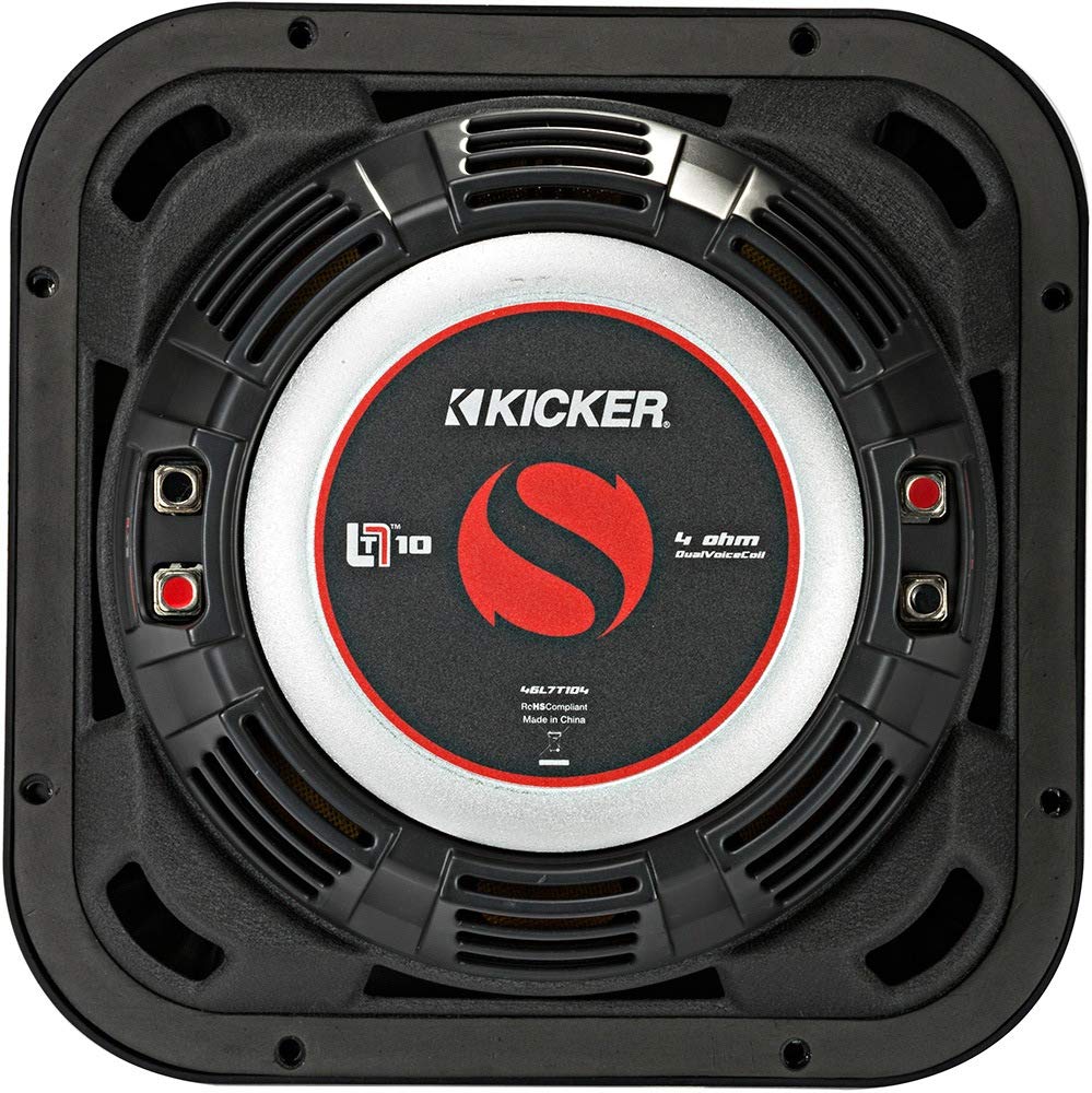 KICKER Bundle of 2 Items 10" L7T Subwoofers DVC 4-ohm