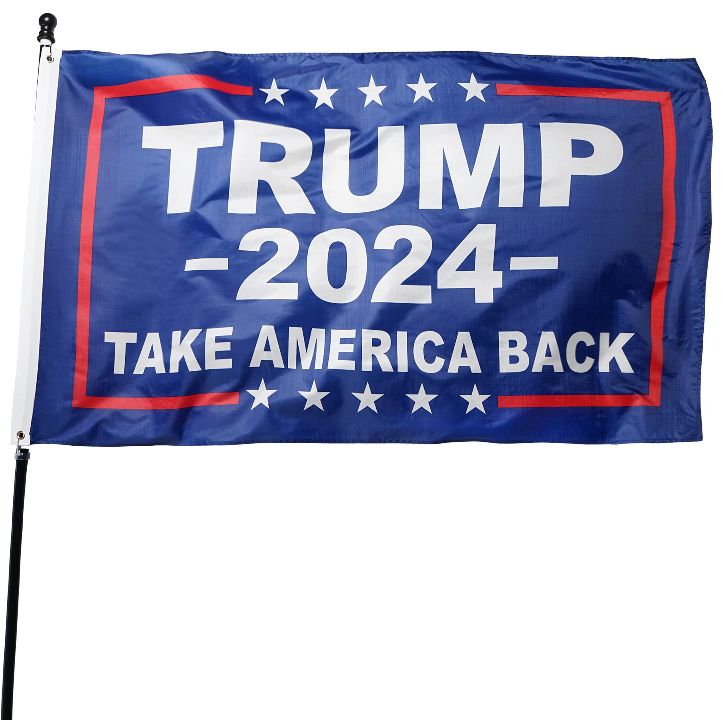 DANF Donald Trump for President 2024 Take America Back Flag 3x5 Foot with Grommets