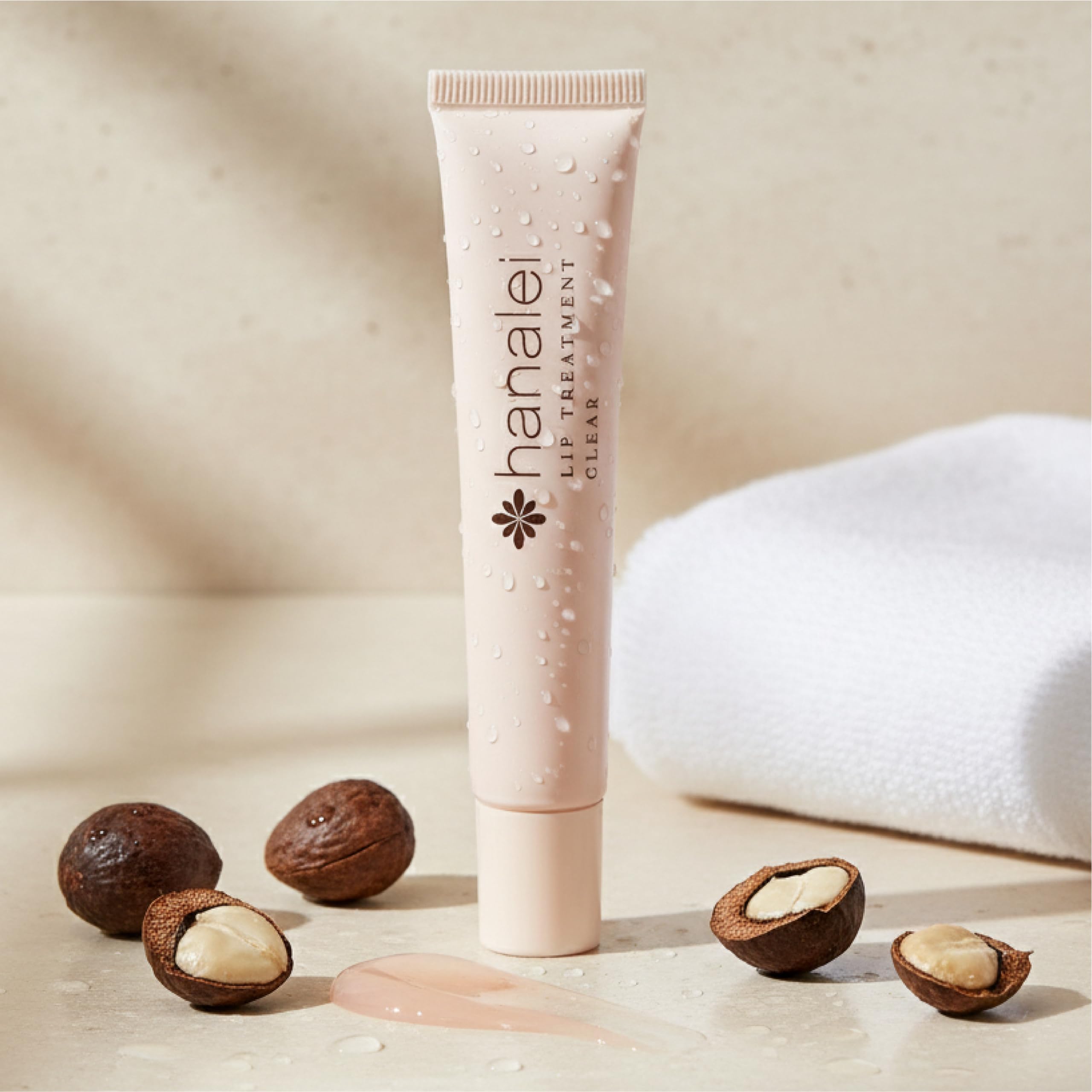 Hanalei Lip Treatment for Dry, Chapped Lips – Intensive Overnight Moisturizer with Kukui Oil, Shea Butter & Grapeseed Oil – Hydrating Balm for Healing Cracks – Clear Tint, Full-Size 15g – Cruelty-Free