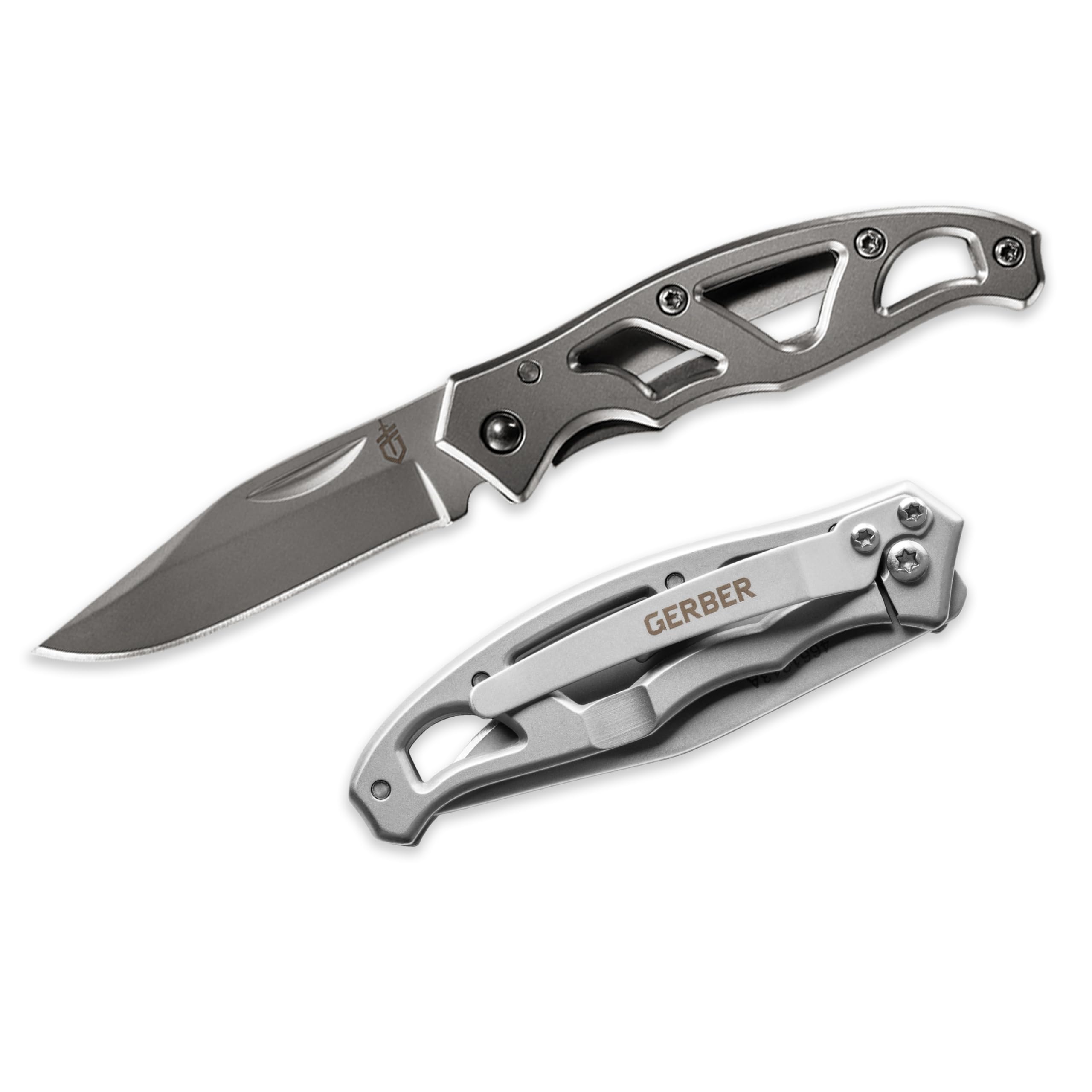 Gerber Gear Paraframe Mini Pocket Knife, 2.2" Fine Edge Small EDC Folding Knife with Safety Lock for Everyday Carry, Gifts for Men, Stainless Steel