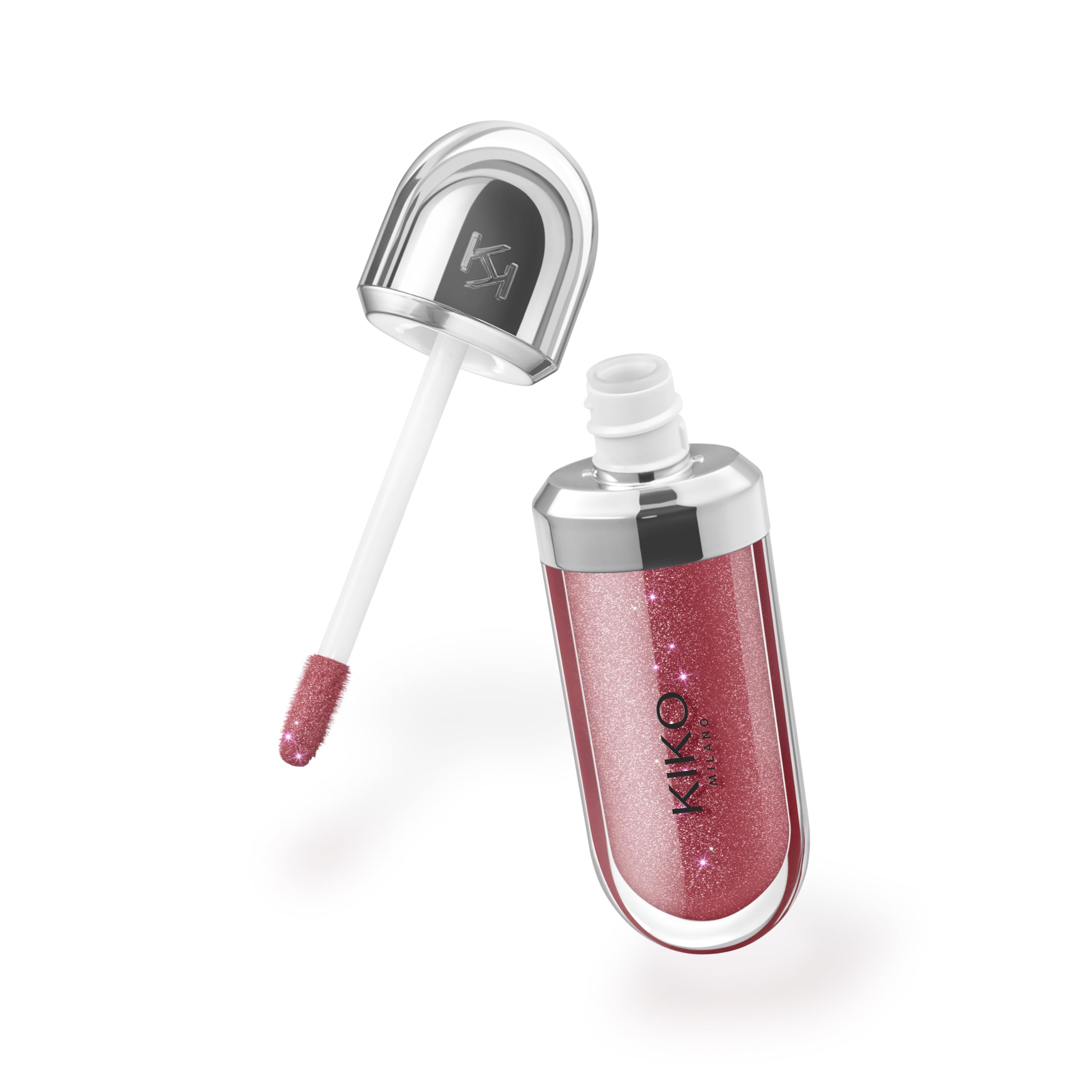 KIKO Milano 3D Hydra Lip Gloss – High Shine, Hydrating, Plumping, Non-Sticky, Moisturizing Lip Makeup – 22 Sparkling Red Garnet – 6.5ml