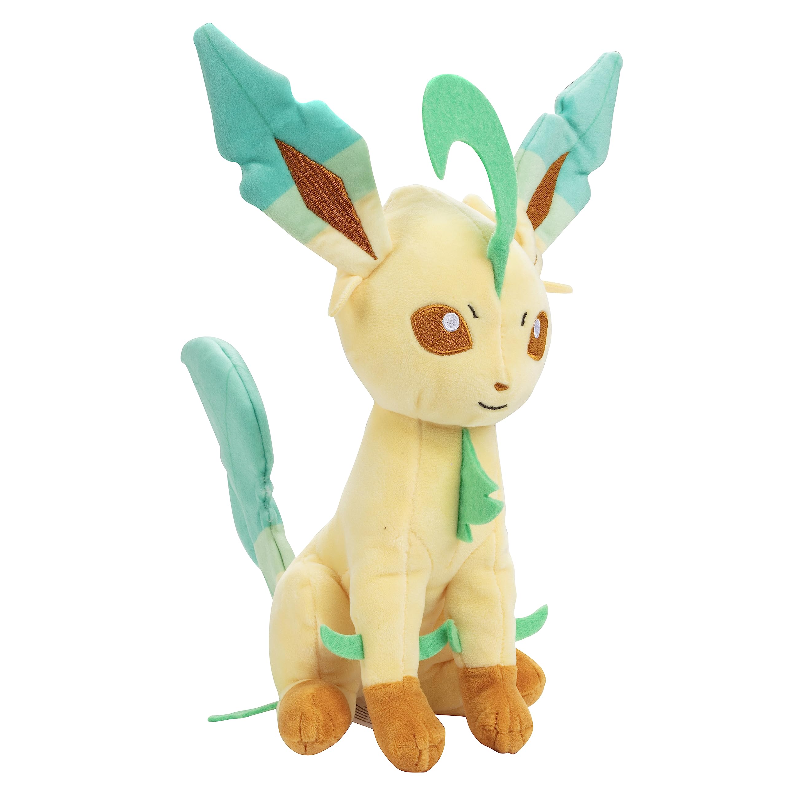 Pokémon 8" Leafeon Plush - Officially Licensed - Eevee Evolution Figure - Authentic Soft Stuffed Animal Toy - Holiday Christmas Stocking Stuffer Gift for Kids, Boys, Girls - 2+