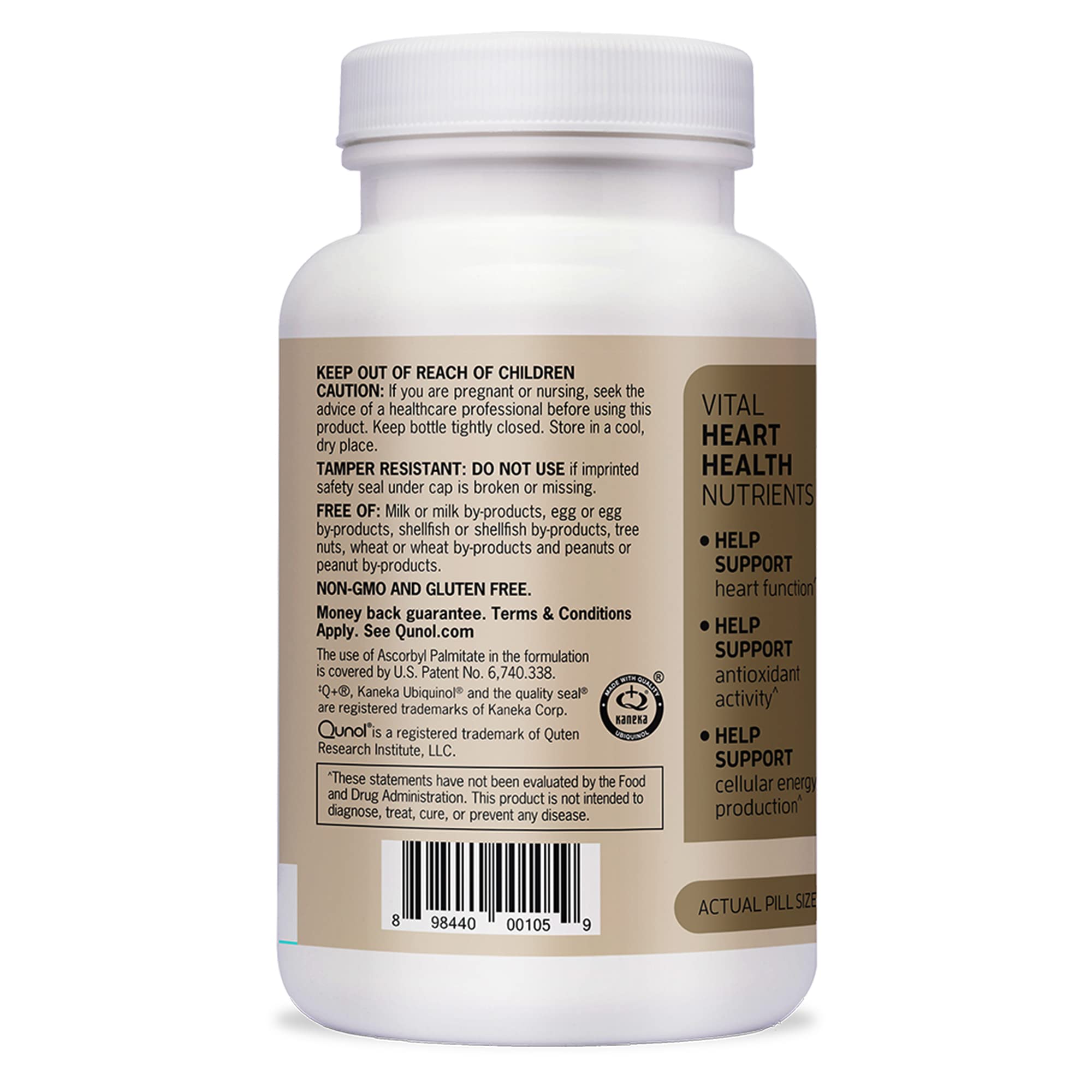 Qunol Plus Ubiquinol + Omega 3, Ubiquinol CoQ10 200mg with 250mg Omega-3 Fish Oil, Extra Strength, Antioxidant for Heart Health, Natural Supplement for Energy Production, (Bovine Version), 90 Count