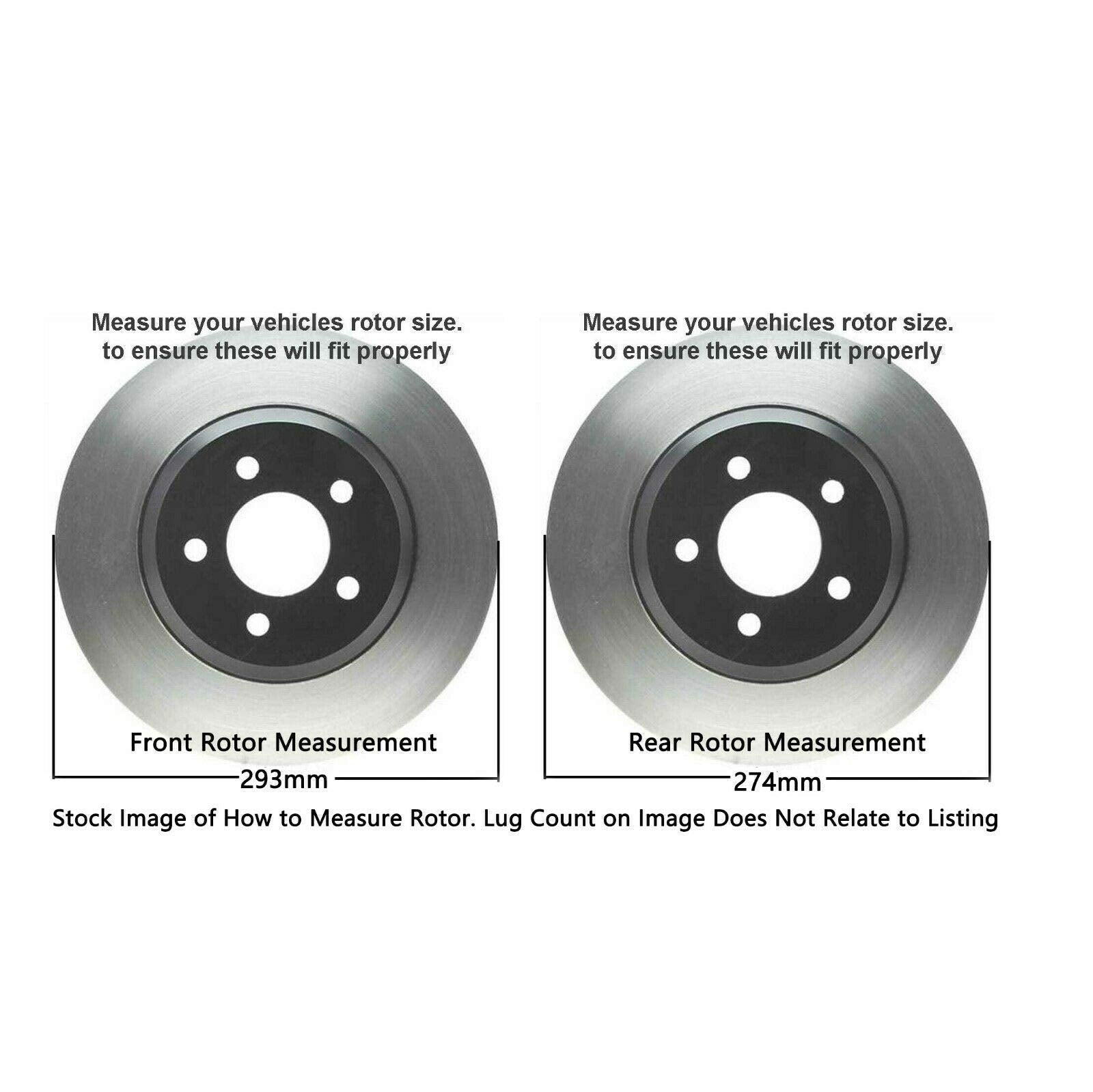 Detroit Axle - Brake Kit for Subaru Forester XV Crosstrek Disc Brake Rotors Ceramic Brakes Pads Replacement Front and Rear, Brakes and Rotors