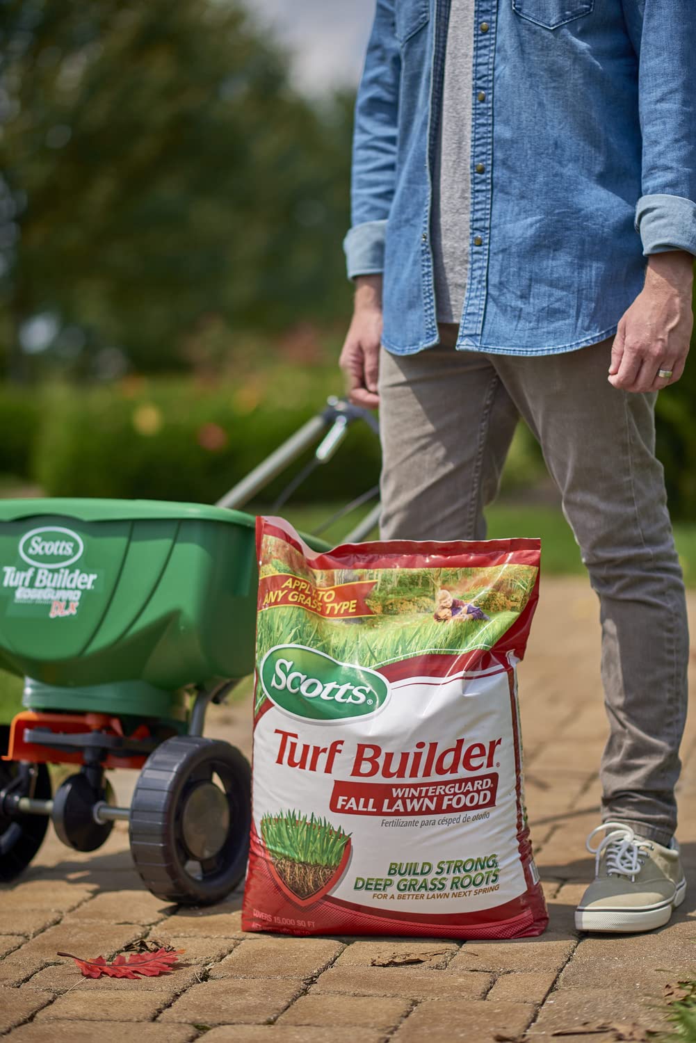 Scotts Turf Builder WinterGuard Fall Lawn Fertilizer for All Grass Types, 15,000 sq. ft., 37.5 lbs.