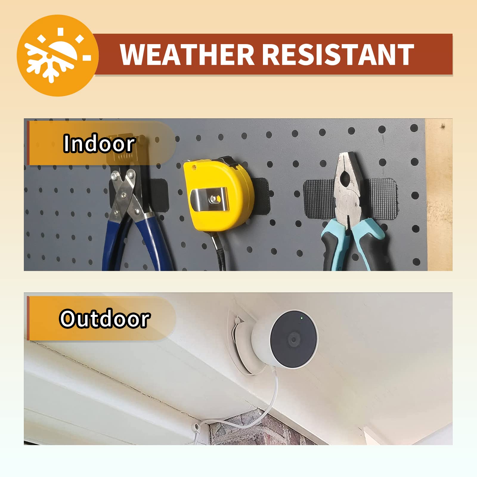 PHIXBEAR 30 Sets Industrial Heavy Duty Hook and Loop Strips with Adhesive, Strong Back Adhesive Double Sided Hook Loop Tape, Black Sticky Fasten for Rough Surfaces,Indoor or Outdoor Use,1.3x3.2 Inch