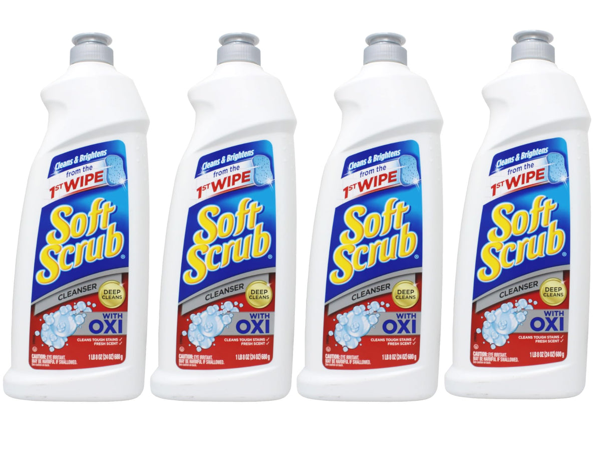 Soft Scrub Oxi Cleanser, 24 Ounce (4 Pack)