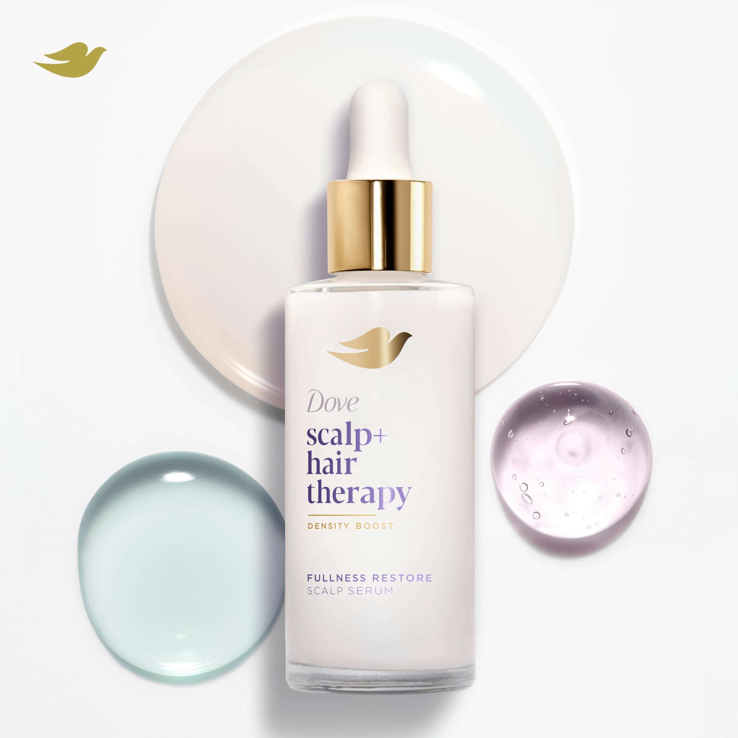 Dove Density Boost Serum with Vitamin B3, Zinc and 0% Sulfates - Hair Fullness Restorer for Visibly Boosting Hair Density, 2 oz
