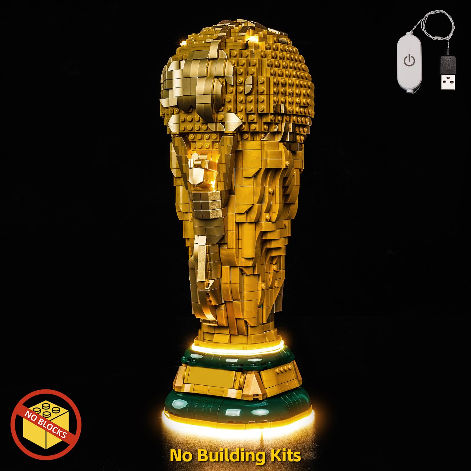 BrickBling LED Light Compatible with Lego FIFA World Cup Official Trophy 43020-No Model Included (Classic Version Light)