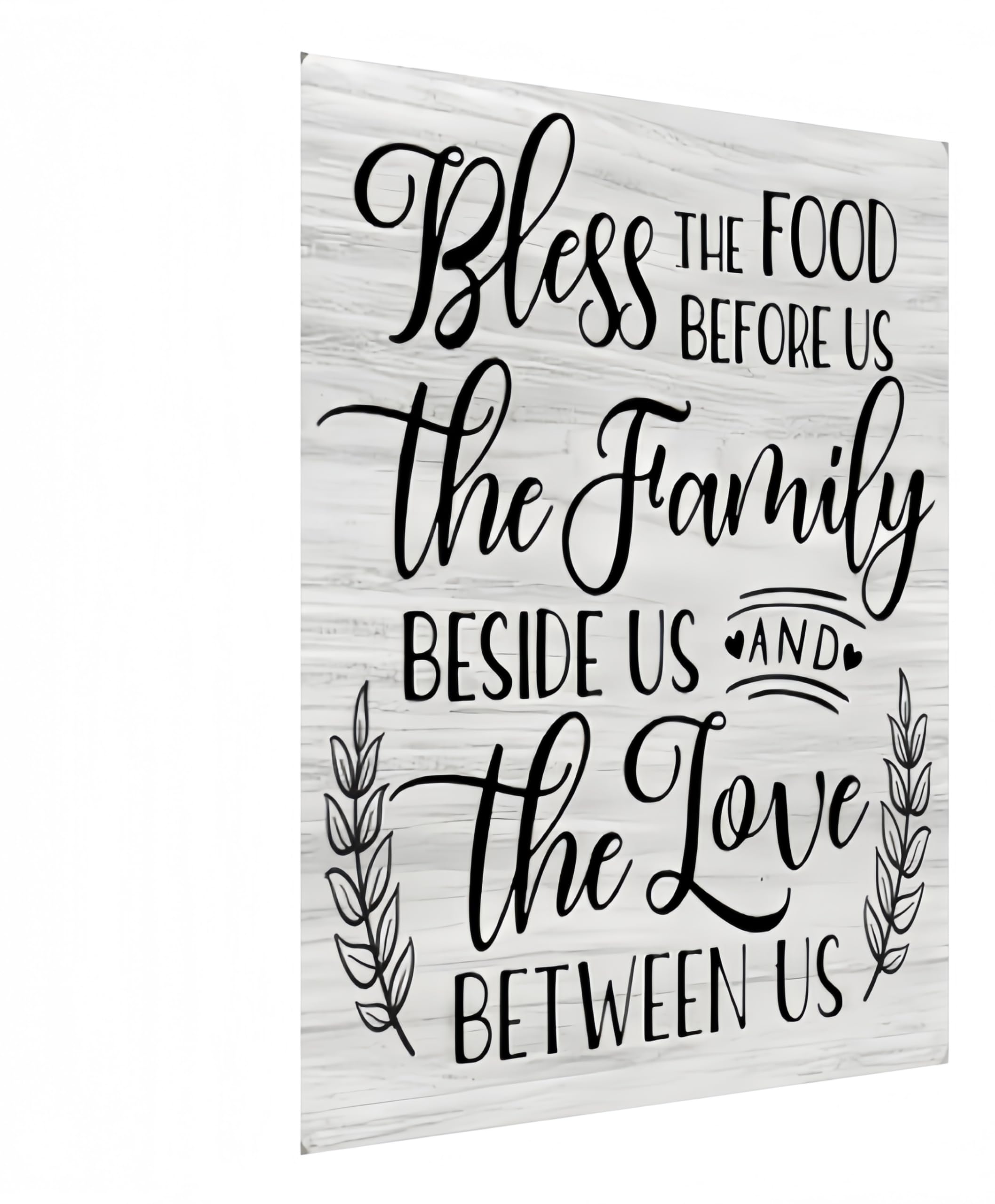 Carastora Vintage Metal Tin Sign - Thanksgiving Food and Family Decor, for Shelf or Counter, Farmhouse Style Gift for Mom or Grandma, 12x8 Inch