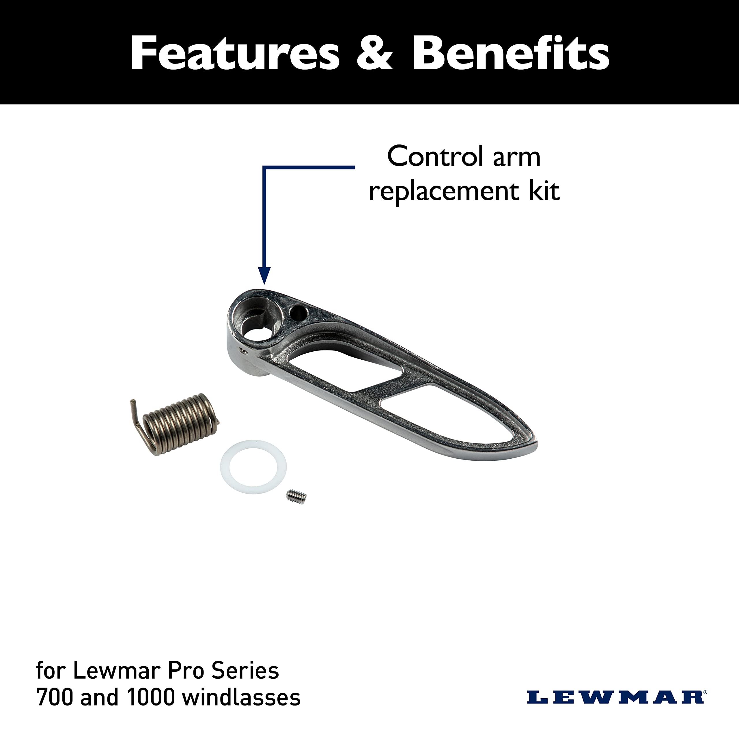 Lewmar Control Arm Replacement Kit for Pro-Series 700/1000 Boat Anchor Windlasses - 2020200902