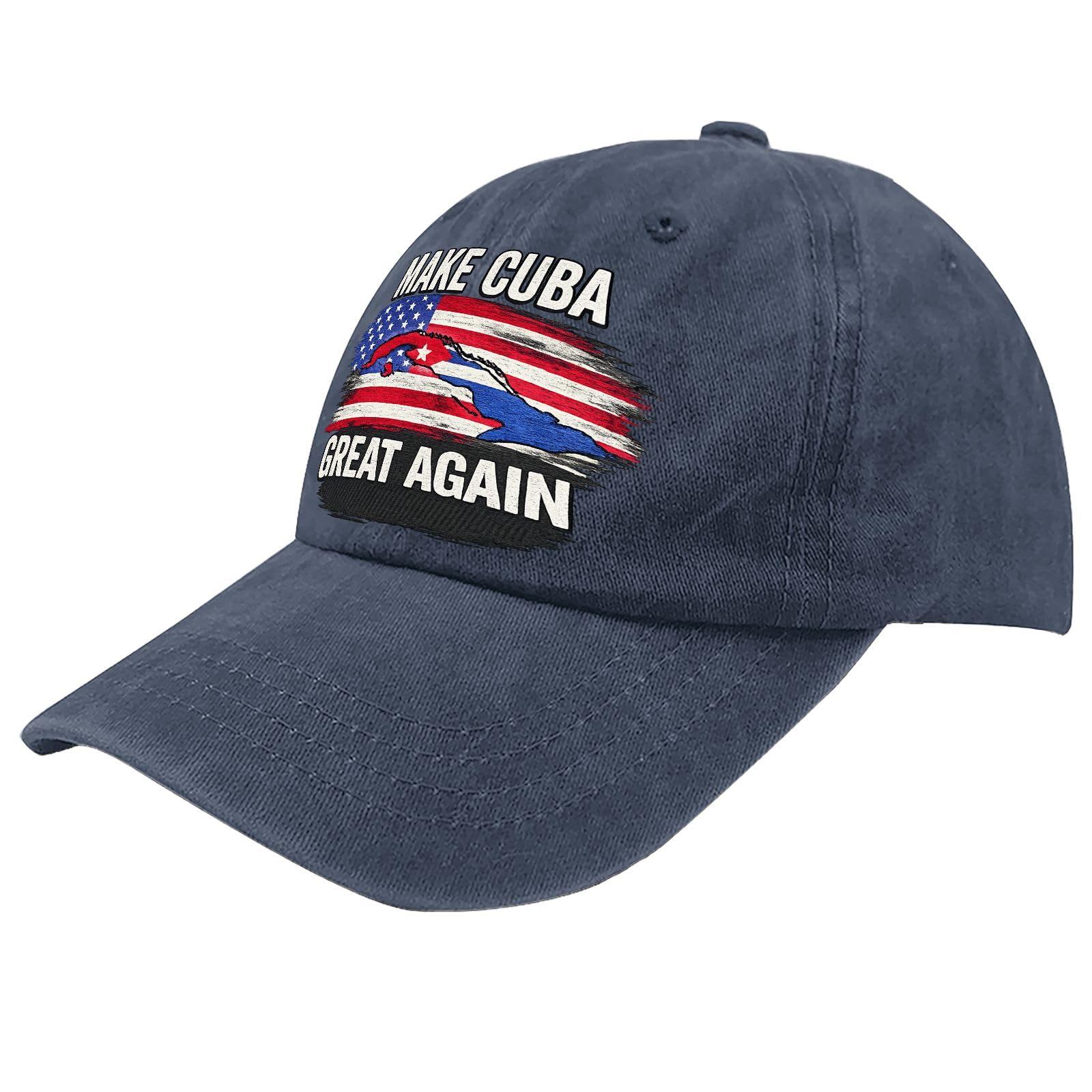 Make Cubas Great Again Hat for Women Soft Washed Distressed Baseball Cap