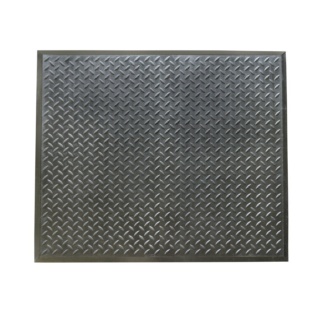 Rubber-Cal 03_146_Web_FI"FootRest" AntiFatigue Comfort Mat Finished Tile Mat, 28" x 31", Black