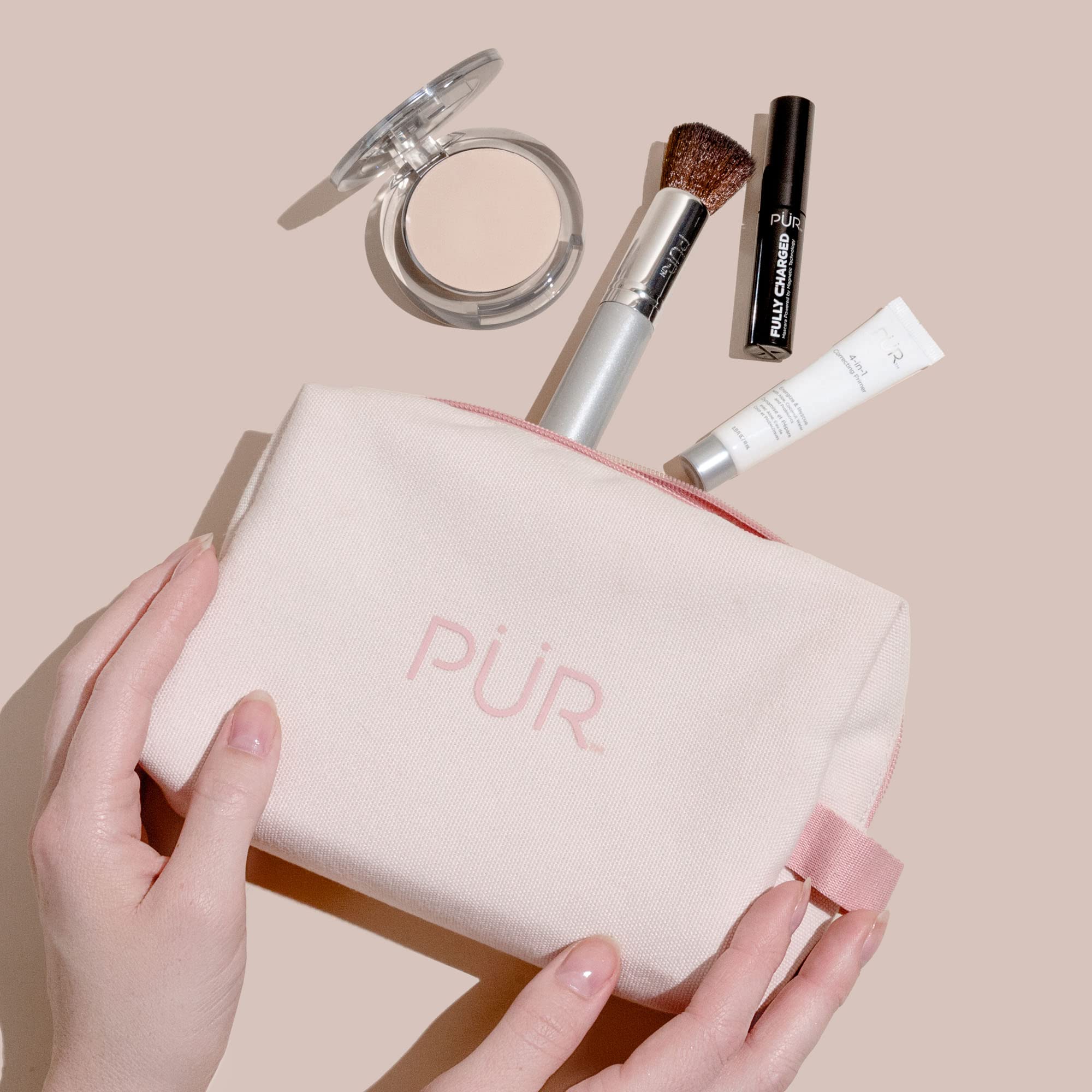 PÜR Beauty Multitasking Essentials Best Sellers Kit, Everyday Look Deluxe Kit, Condition & Moisturize Skin, Cruelty Free, Light Tan