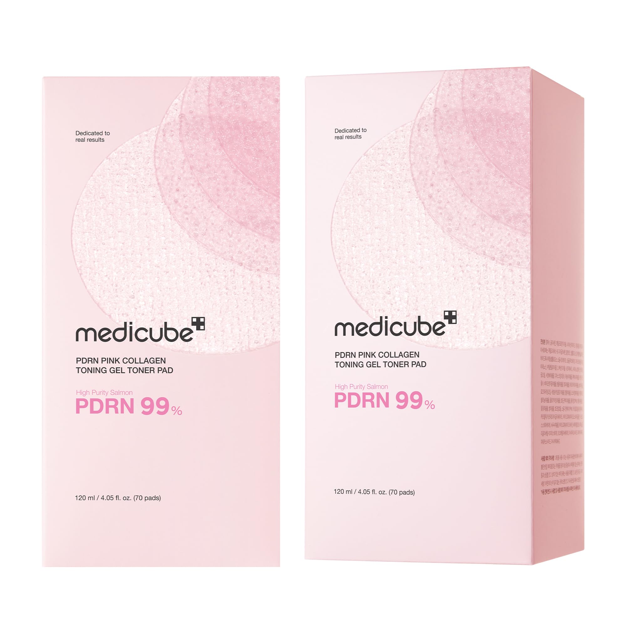medicube Salmon DNA PDRN Pink Collagen Jelly Pad | Korean Gel Toner Pads with Niacinamide, Madecassoside, Retinol | Soothing, Radiance & Uneven Skin Tone | Korean Skin Care | 70Pads