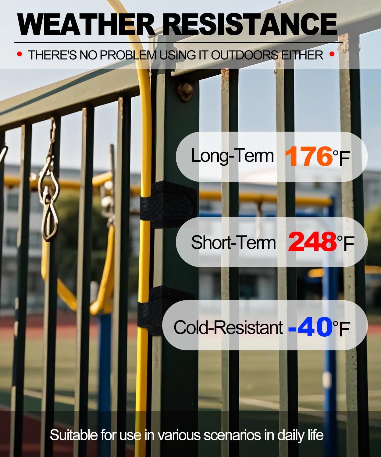 PHIXBEAR 50 Pcs Self Adhesive Cable Tie Reusable Made of 3M, Multi-Purpose Heavy Duty Hook Loop Cable Management Wire Ties for Home,Office,Kitchen,School (5.9" & 3.54", Black & White)