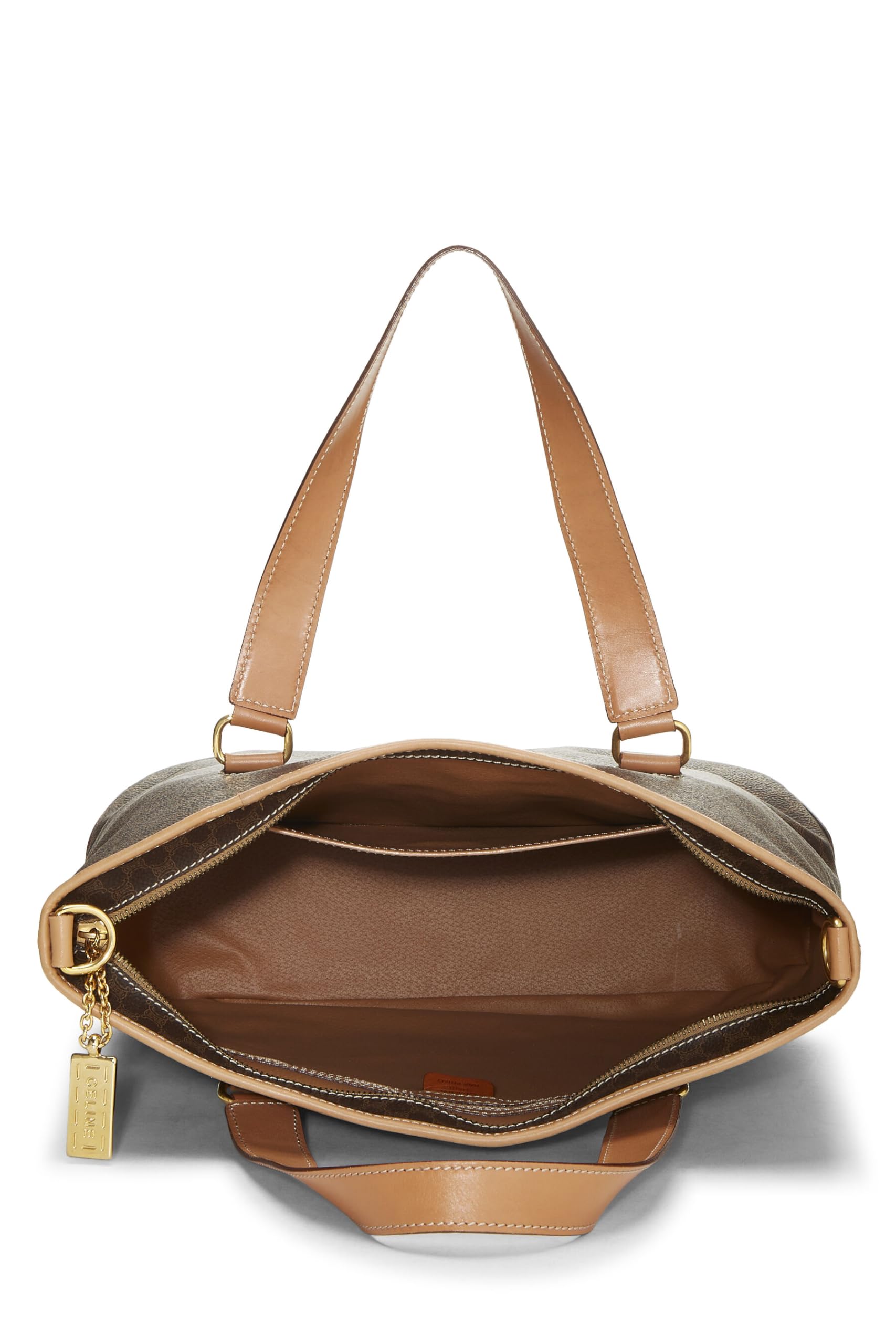 Céline, Pre-Loved Brown Macadam Tote, Brown