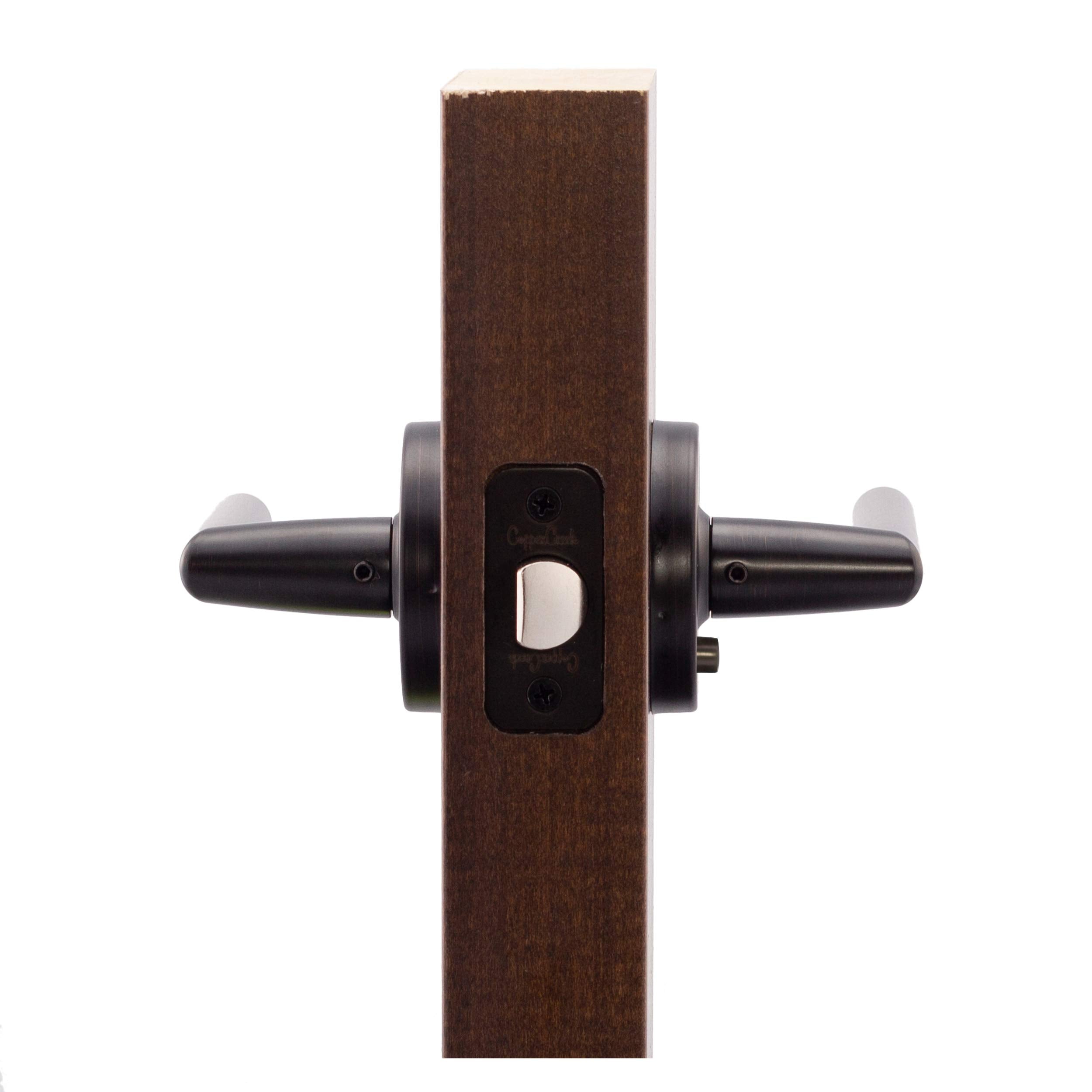 Copper Creek ML2231TB Modern Push Button Privacy Door Lever