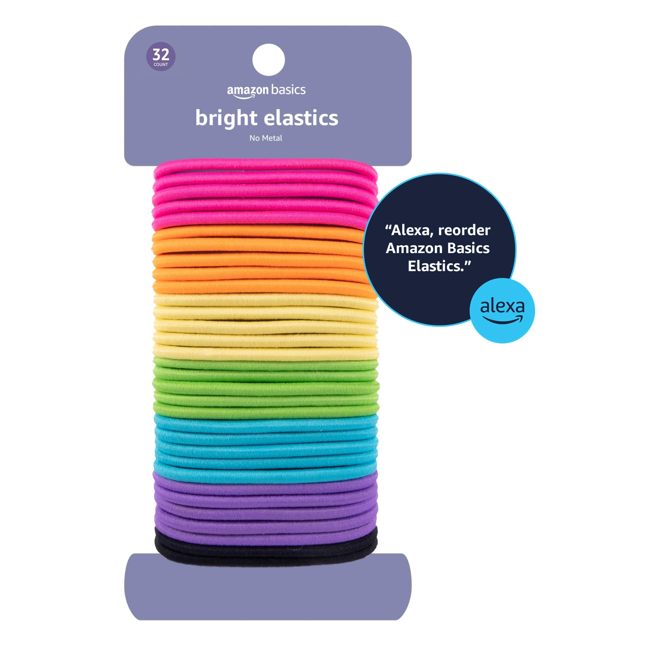 Amazon Basics Bright Elastics 4 MM 32 Count