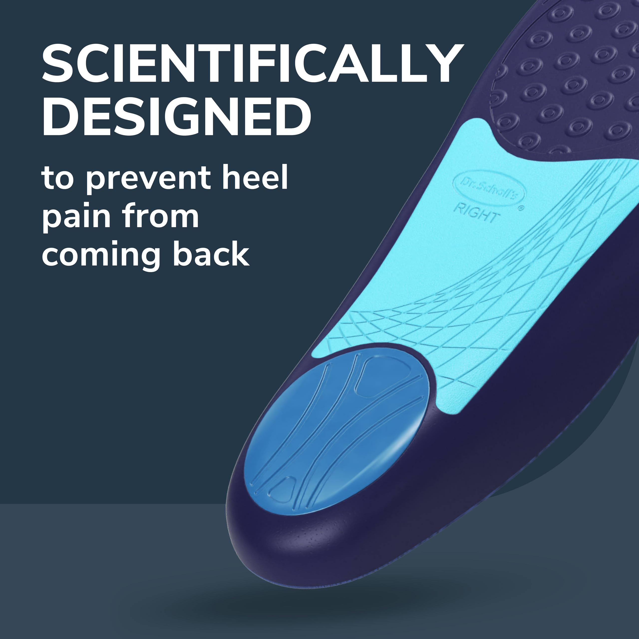 Dr. Scholl’s Plantar Fasciitis Pain Relief Orthotic Insoles, Immediately Relieves Pain: Heel, Spurs, Arch Support, Distributes Foot Pressure, Trim to Fit Shoe Inserts: Men's Size 8-13, 1 Pair