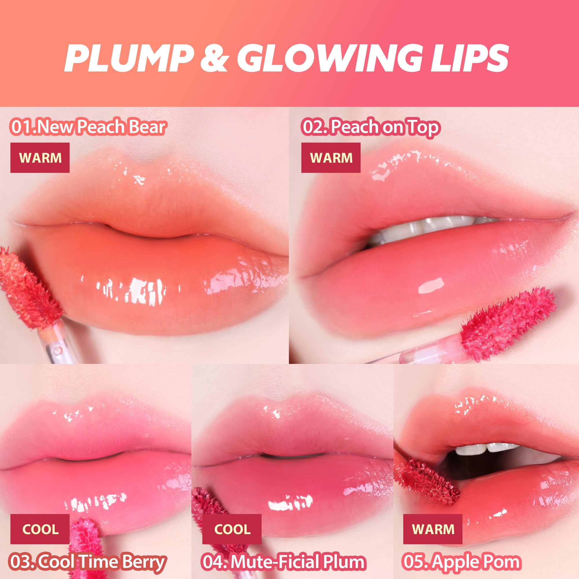 MILKTOUCH Jelly Fit Tinted Glow Tint | Stocking Stuffer | Viral Korean Lip Oil | Hydrating, Long-Lasting Tinted Lip Oil | Radiant Shine, Lightweight, Cruelty-Free | Holiday Gift (03 Cool Time Berry)