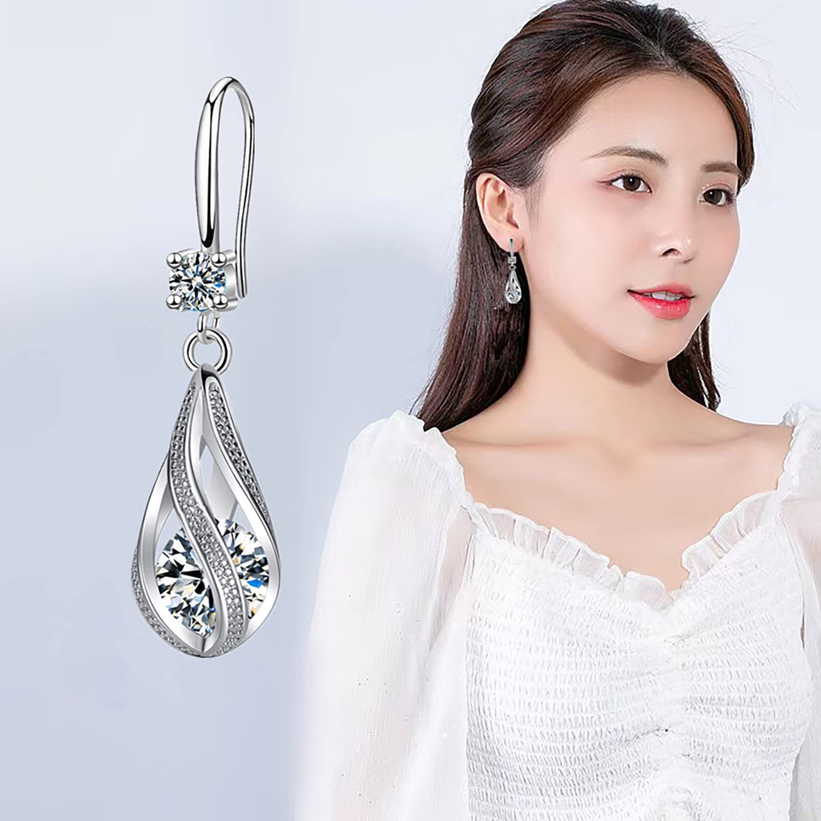 My+Orders Placed Recently by Me On Amaon 925 Sterling Silver Drop Earrings for Women Amaon Haul Store Trendy Gold Hypoallergenic Dangle Earrings Wedding Earrings Jewelry for Brides