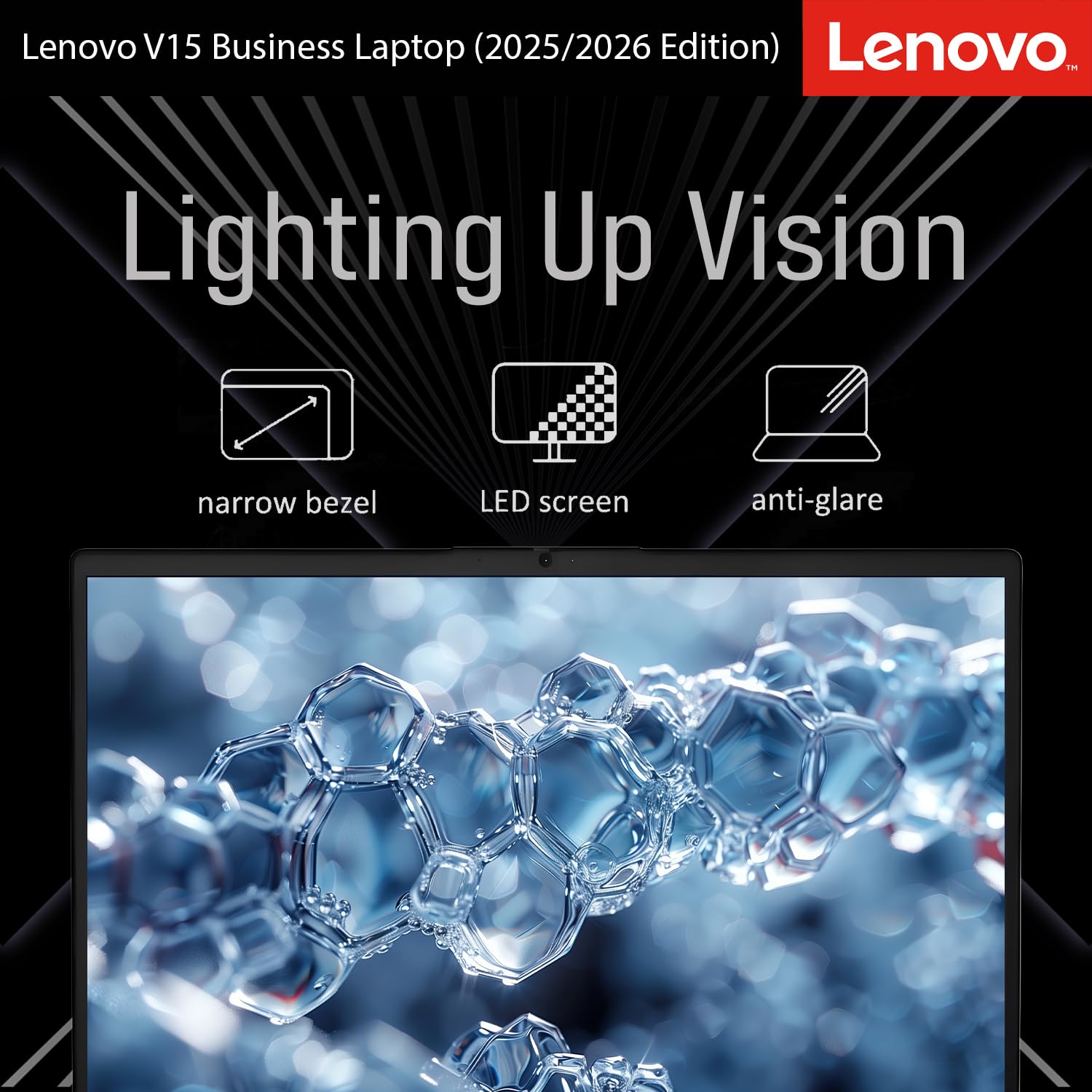 Lenovo New 15.6" FHD Business Laptop 2025/2026 Edition, Intel High-Performance CPU, 16GB RAM, 1TB SSD, Windows 11 Pro with Microsoft Office, WiFi 6, Ultra-Quiet Design, Long Battery Life w/o Earbuds