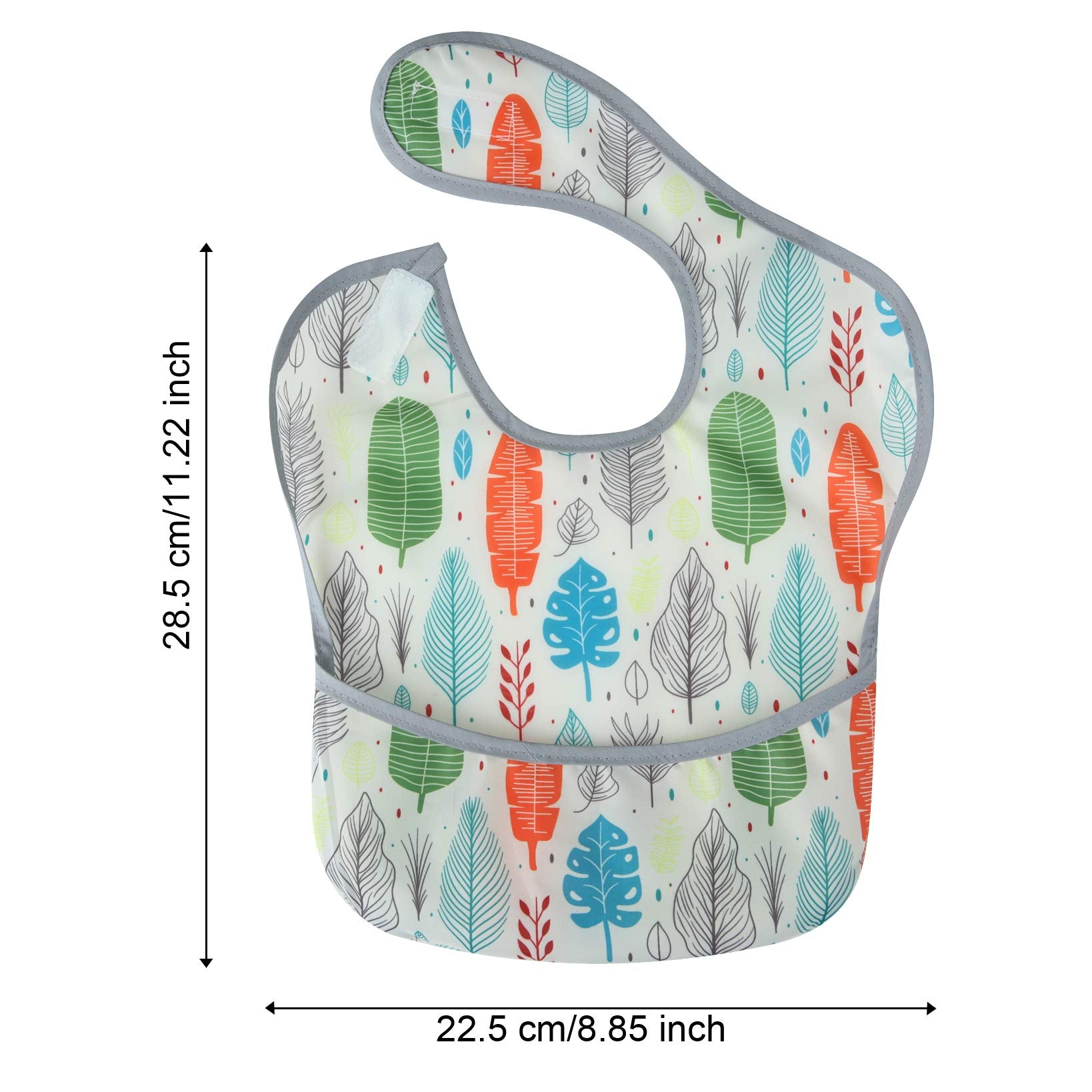 PandaEar 3 Pack Super Light Weight Baby Bib, Waterproof, Washable, Stain Oil and Odor Resistant 12-48 Months