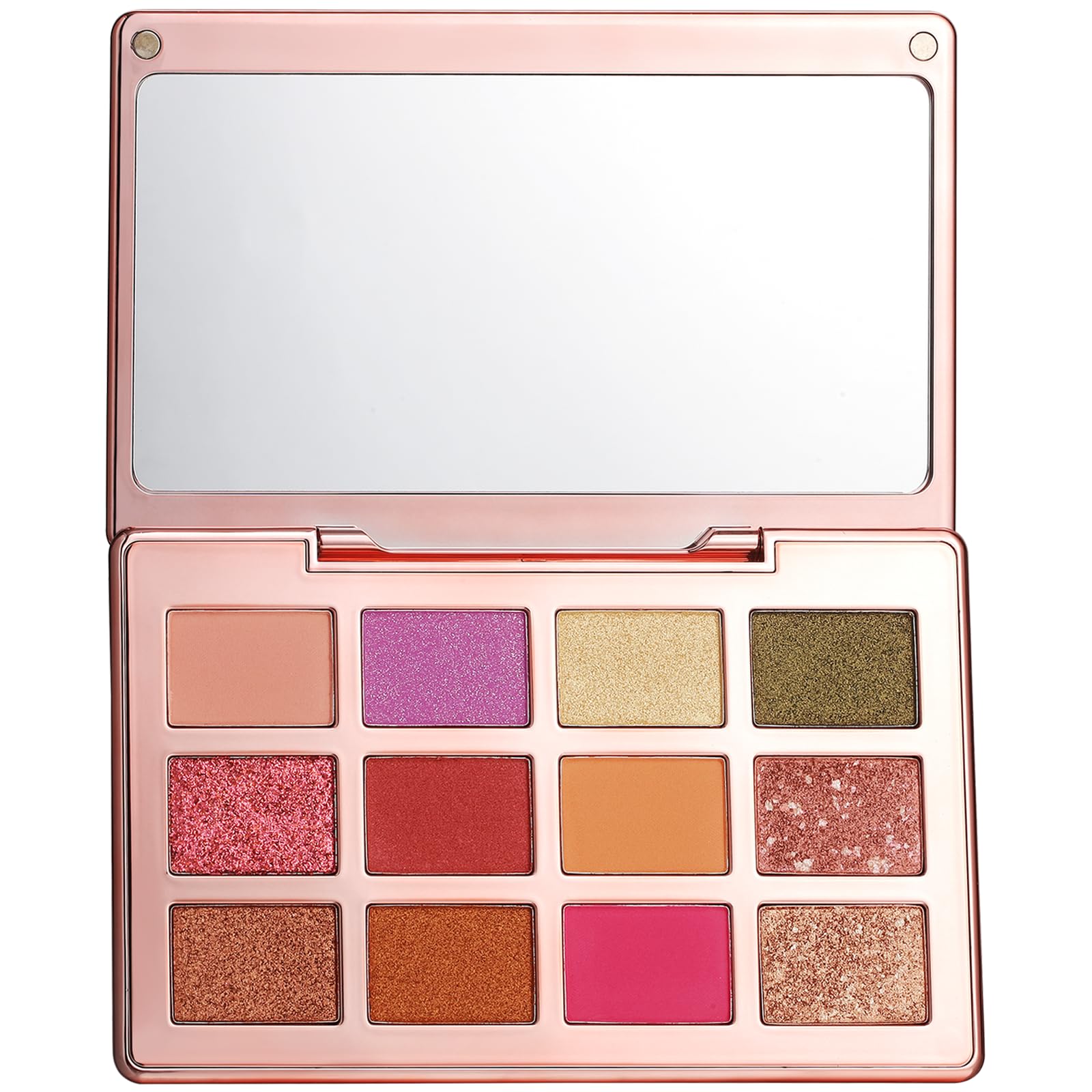 IS'MINE 12 Color Eyeshadow Palette, High Pigment Waterproof Vegan Makeup Luxury Baked Eyeshadow Palette (Color 01)