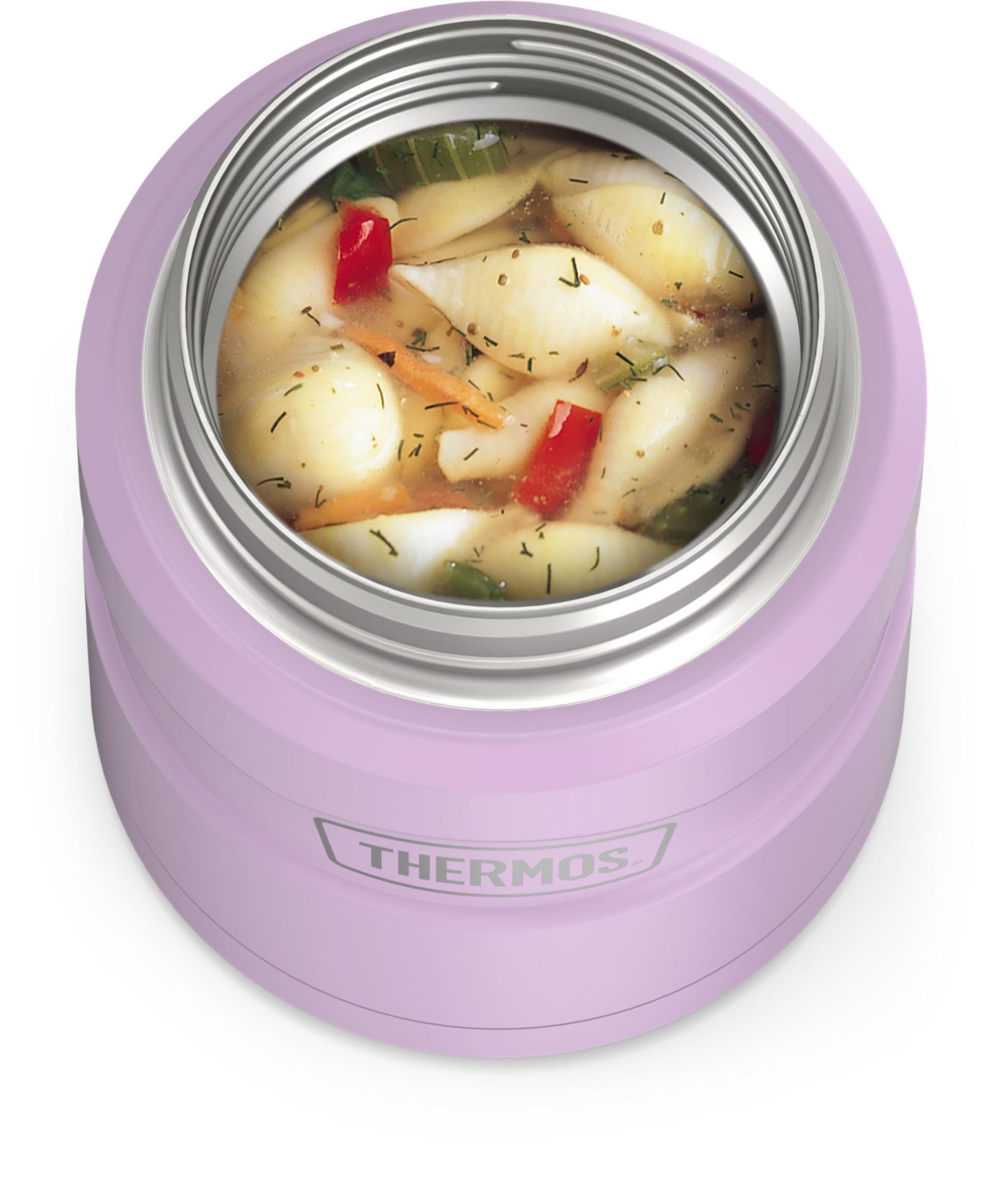 THERMOS Stainless King Vacuum-Insulated Food Jar with Spoon, 16 Ounce, Matte Lavender