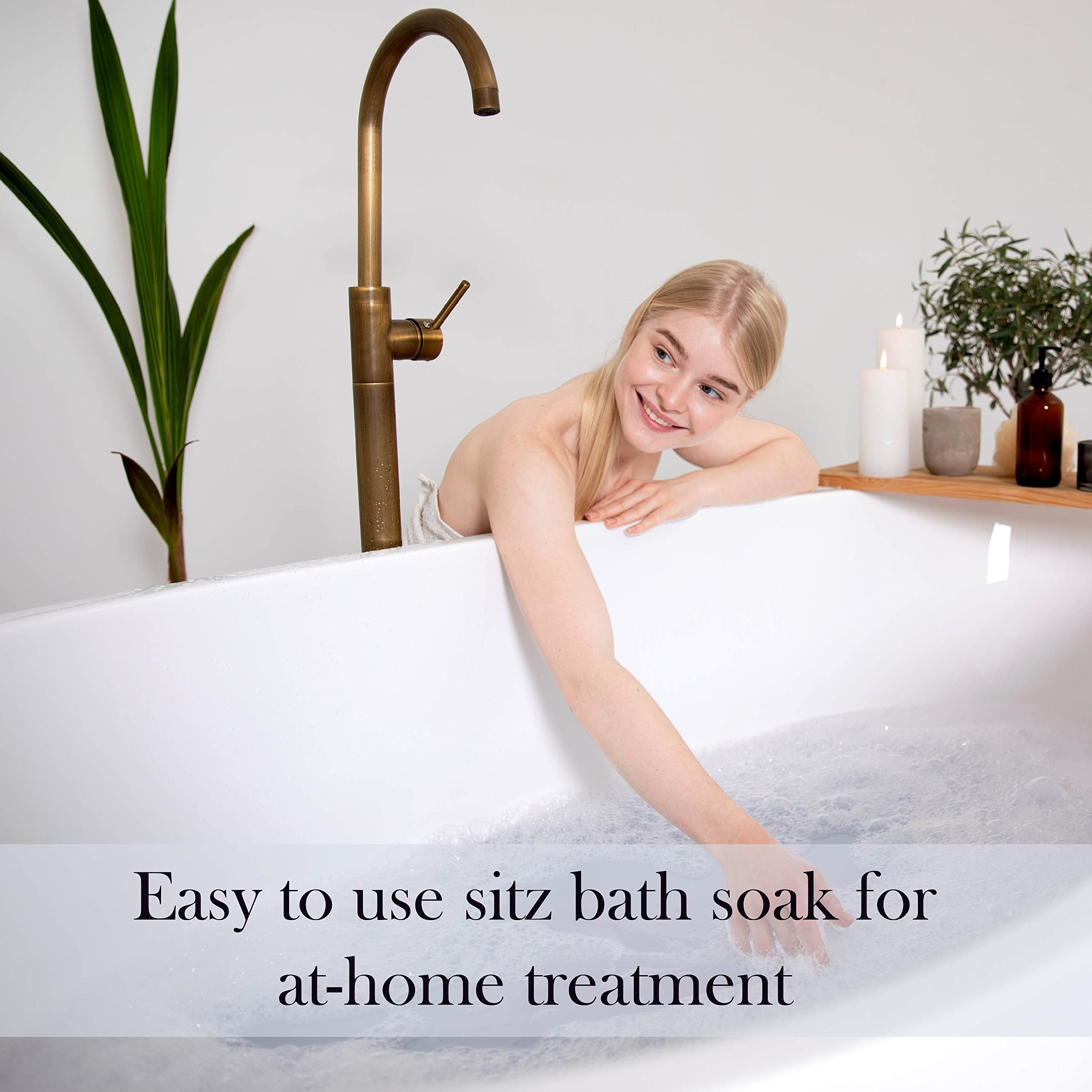 Aromasong Sitz Bath Soak 2lb – Sitz Bath Salt for Hemorrhoid & Postpartum Care – Dead Sea & Epsom Salt Soak with Lavender, Chamomile & Tea Tree – Natural Sitz Bath Salts – Made in USA