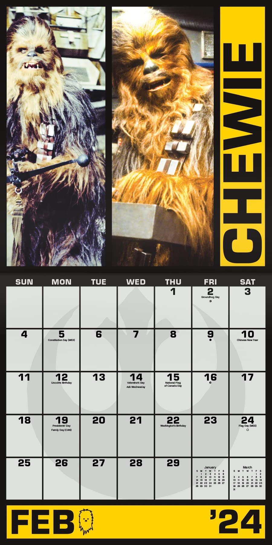 2024 Star Wars: Saga Wall Calendar