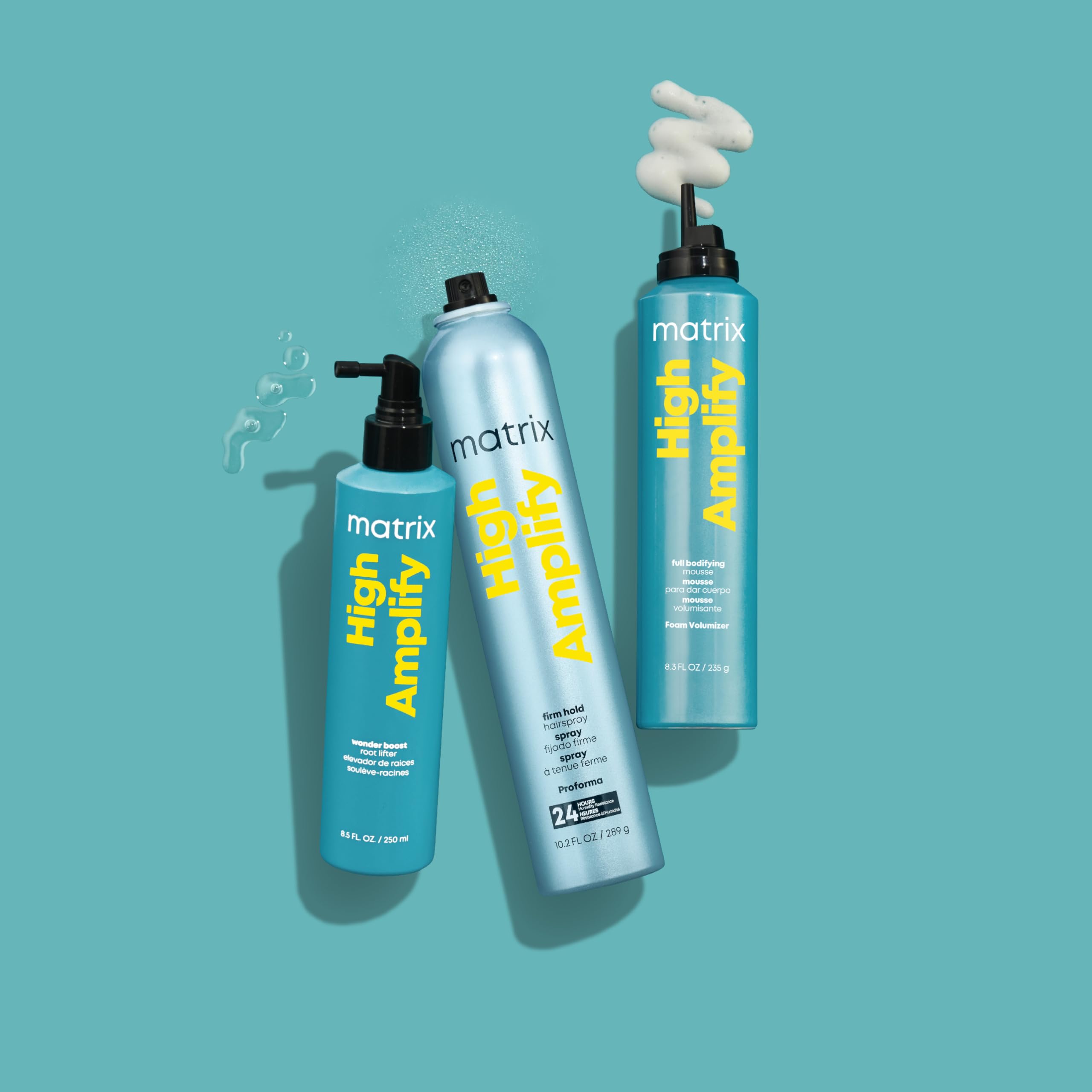 Matrix High Amplify Proforma Firm Hold Hairspray | Adds Intense Volume & Shine | For Fine Hair | Silicone-Free | Humidity Resistance | Vegan | All Hair Types | 10.2 Oz.