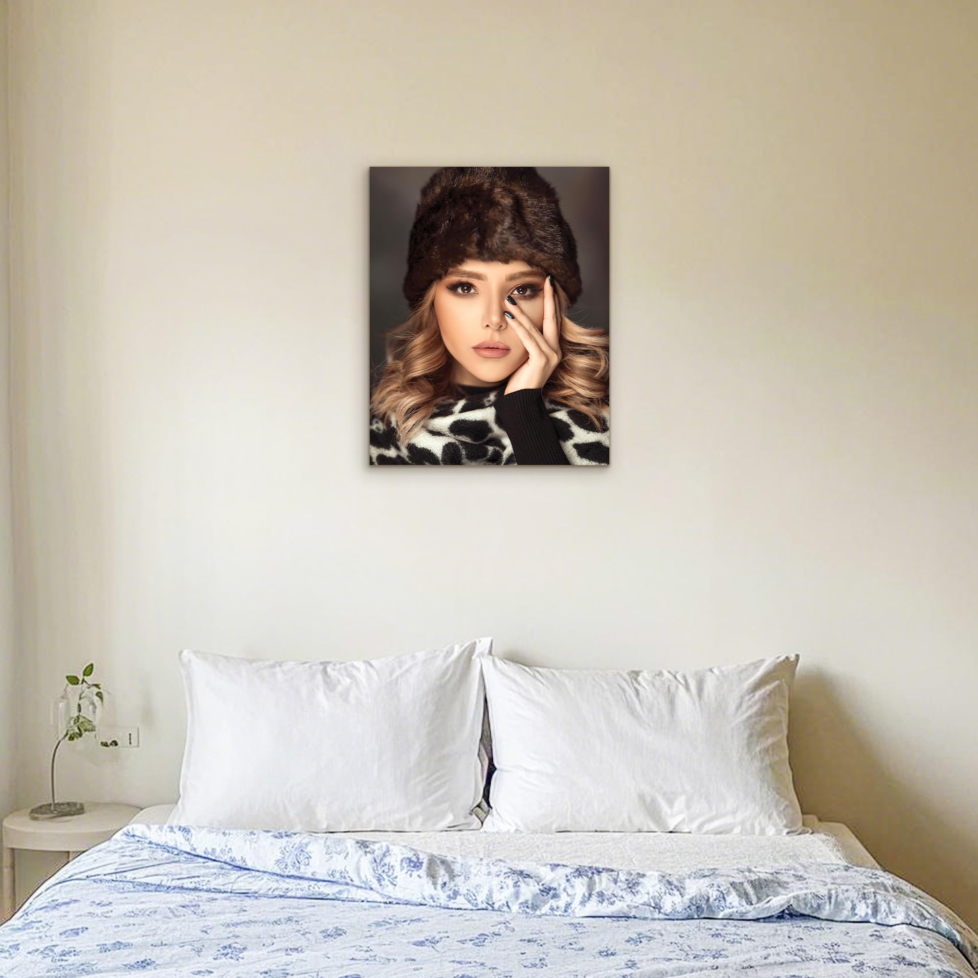 GagetElec Personalized Canvas Prints with Your Photos, Unique Gifts for Weddings, Birthdays & Festival, Custom Wall Art Decor with Personal Portrait (8" X 10")
