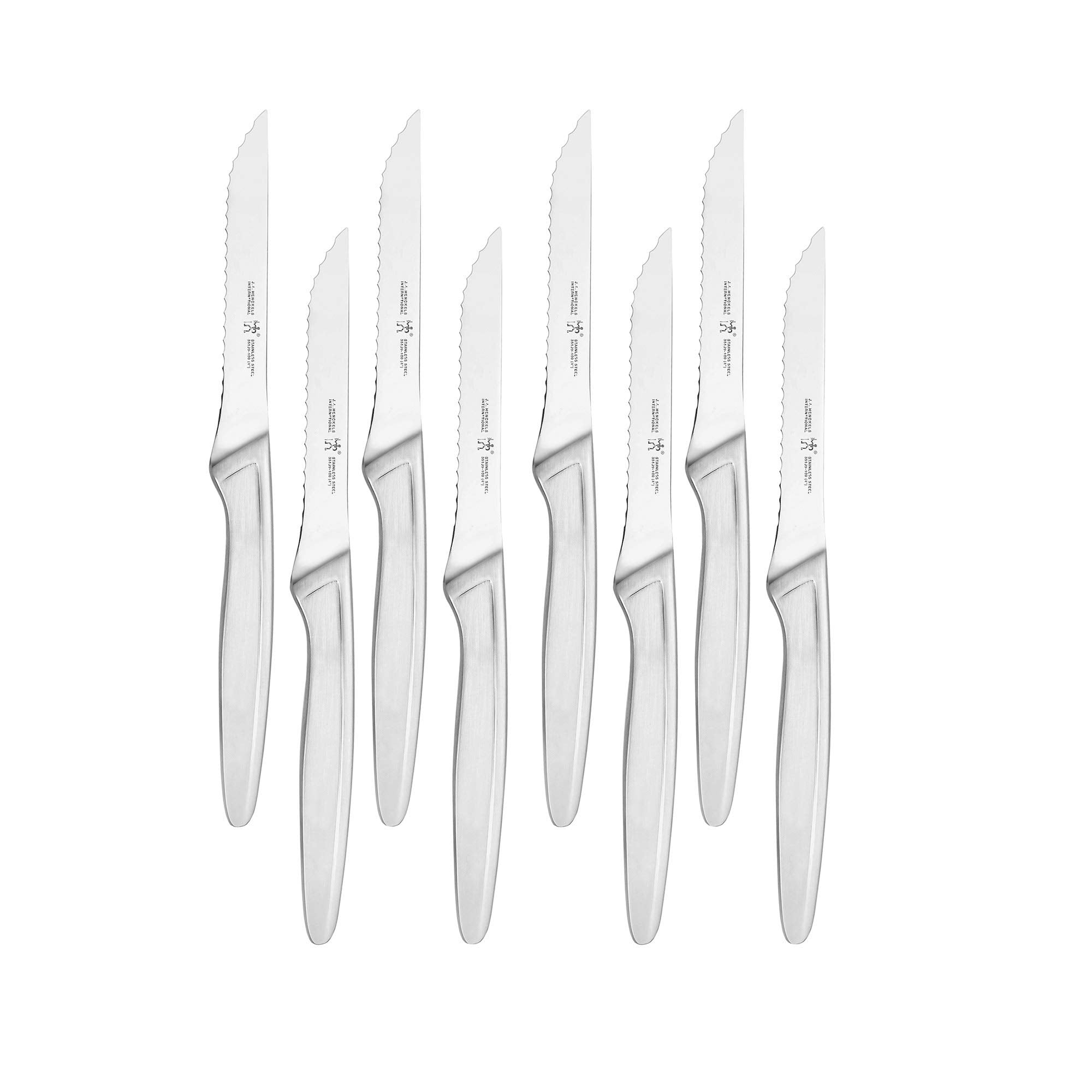 HENCKELS Razor-Sharp Steak Knife Set of 8, German Engineered Informed by 100+ Years of Mastery, Sliver