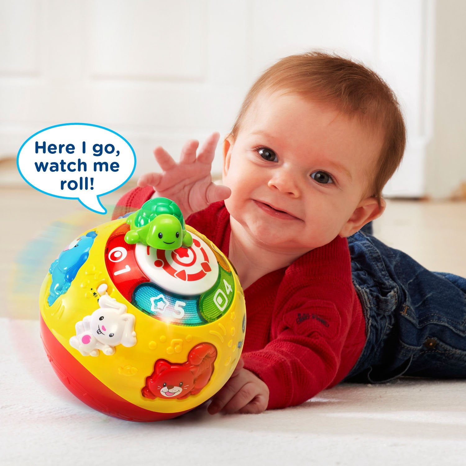 VTech Wiggle and Crawl Ball, Multicolor